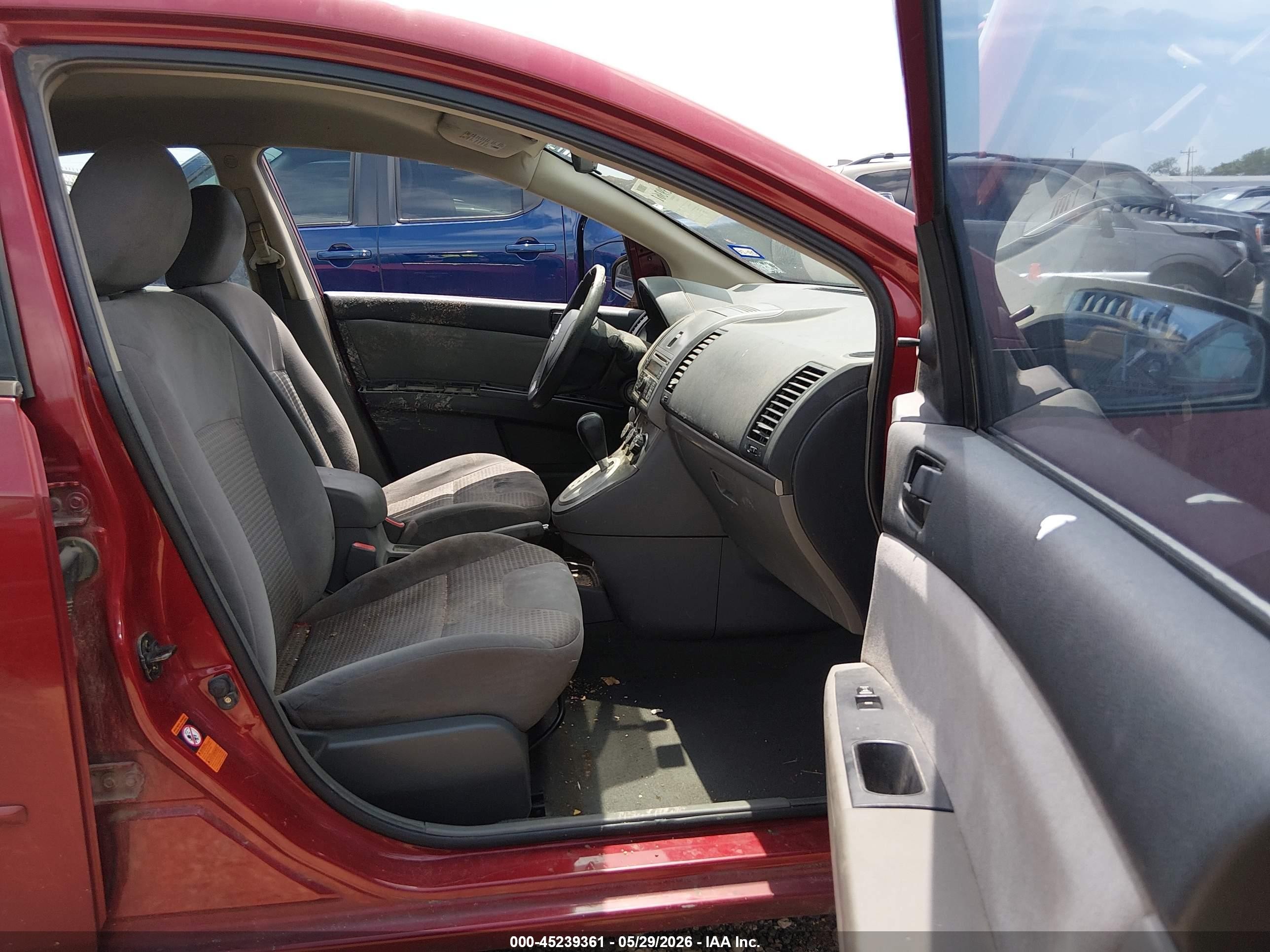2008 Nissan Sentra 2.0 Maroon vin: 3N1AB61EX8L626961