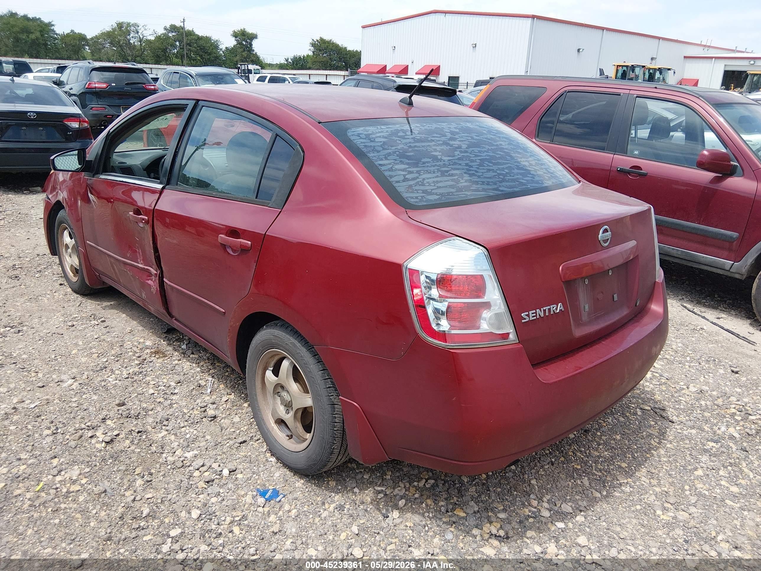 2008 Nissan Sentra 2.0 Maroon vin: 3N1AB61EX8L626961