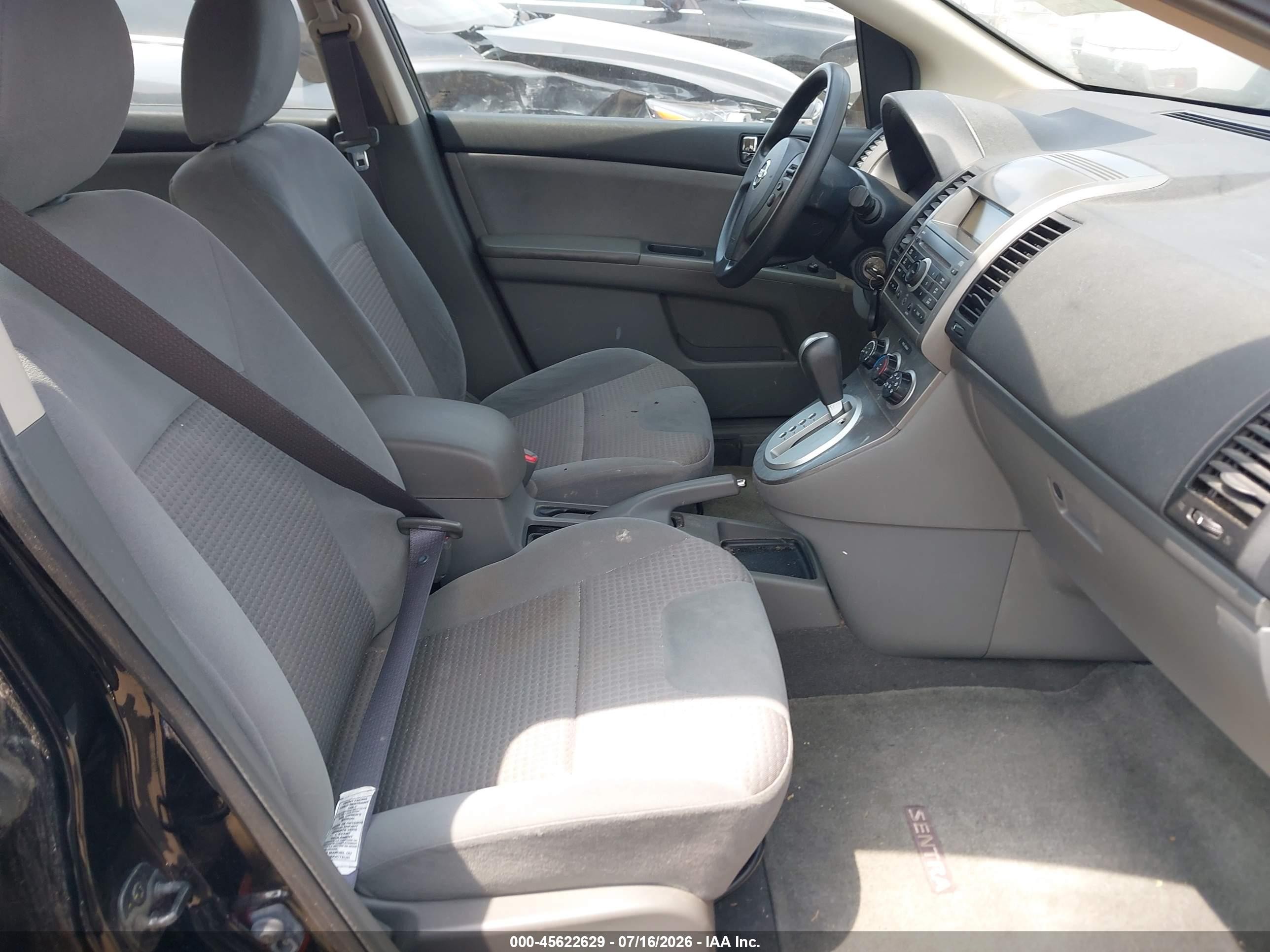 2008 Nissan Sentra 2.0 S Black vin: 3N1AB61EX8L722119