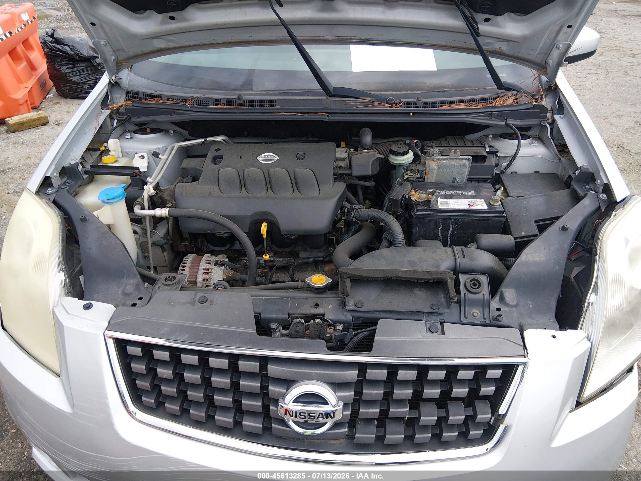 2008 Nissan Sentra 2.0 Sl Silver vin: 3N1AB61EX8L738417