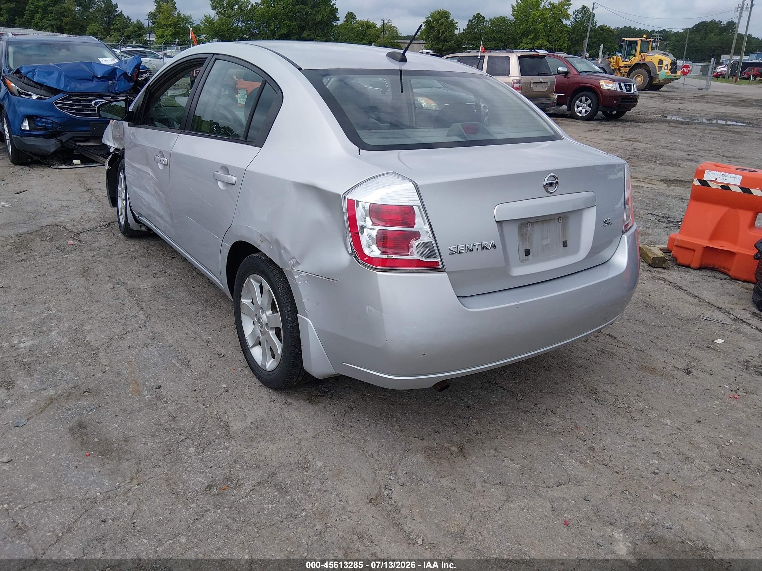 2008 Nissan Sentra 2.0 Sl Silver vin: 3N1AB61EX8L738417