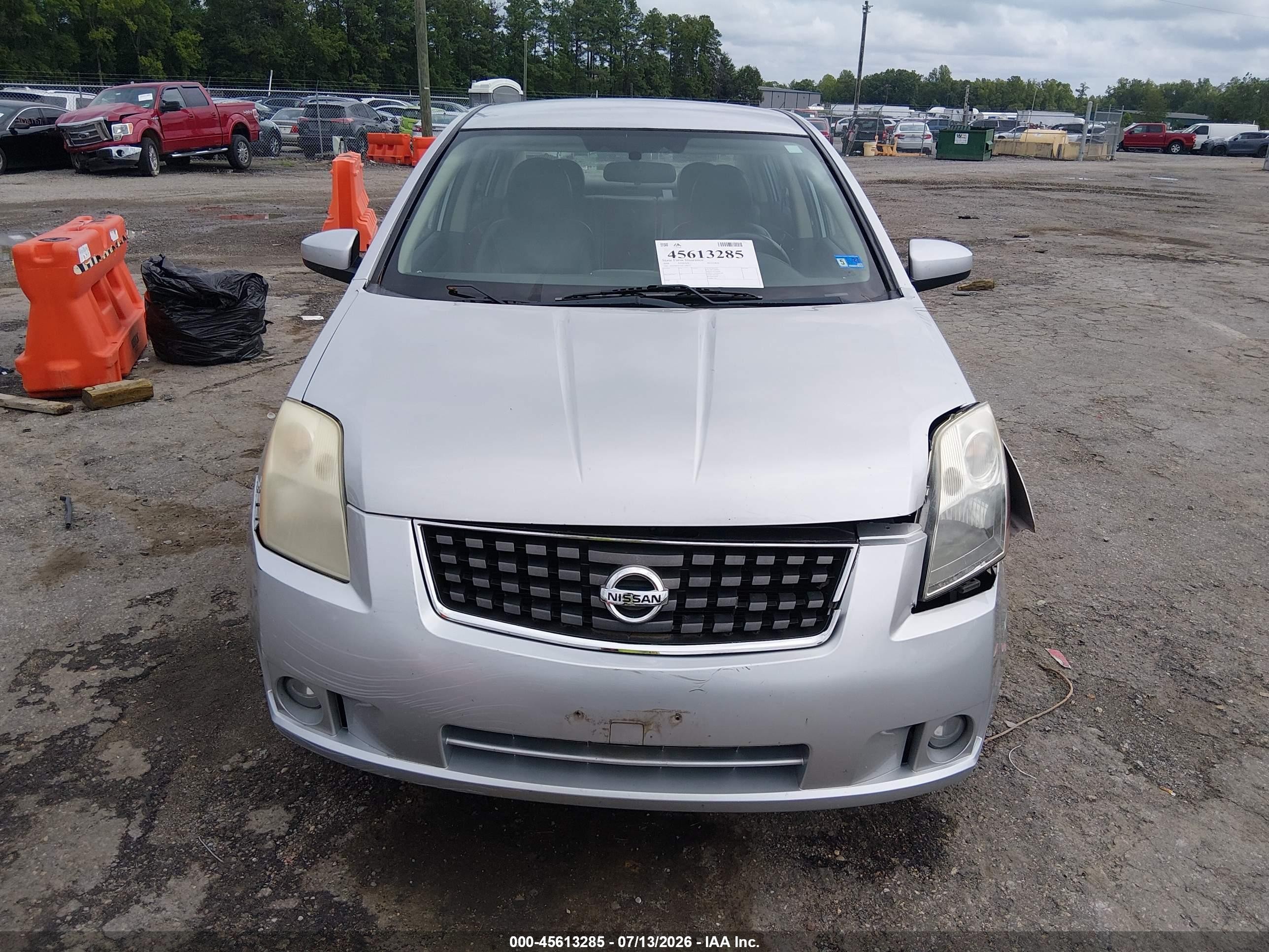2008 Nissan Sentra 2.0 Sl Silver vin: 3N1AB61EX8L738417
