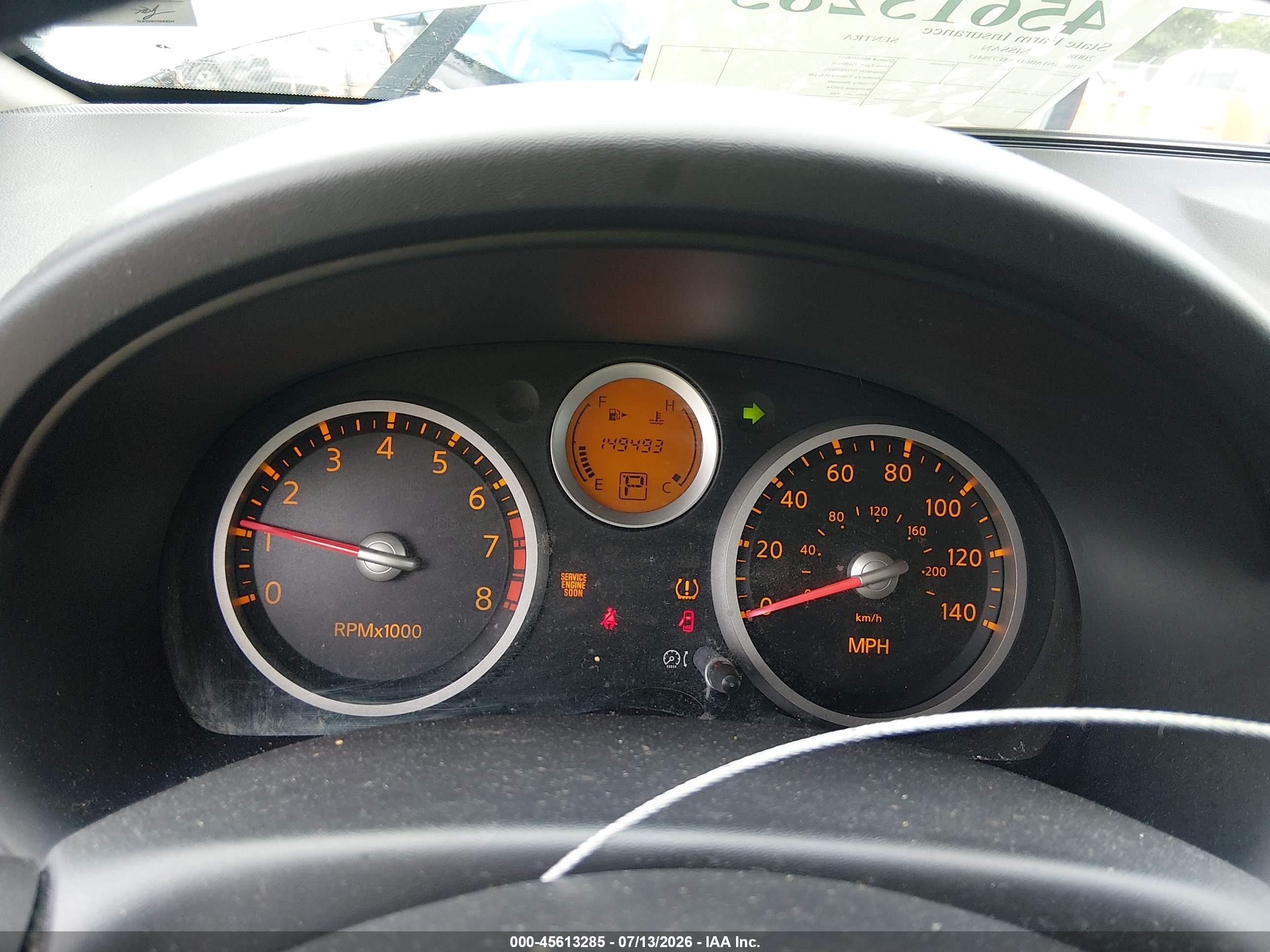 2008 Nissan Sentra 2.0 Sl Silver vin: 3N1AB61EX8L738417