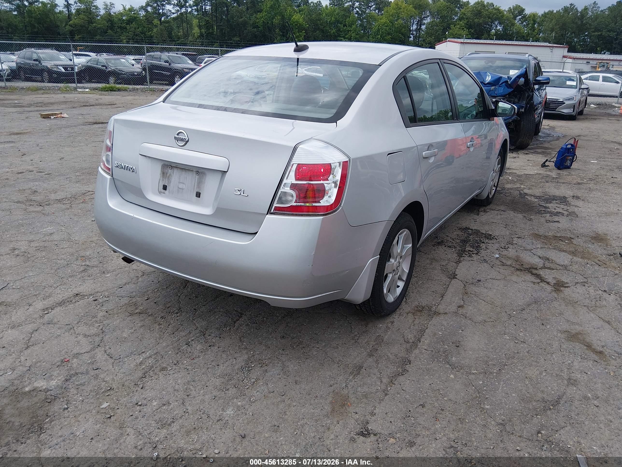 2008 Nissan Sentra 2.0 Sl Silver vin: 3N1AB61EX8L738417
