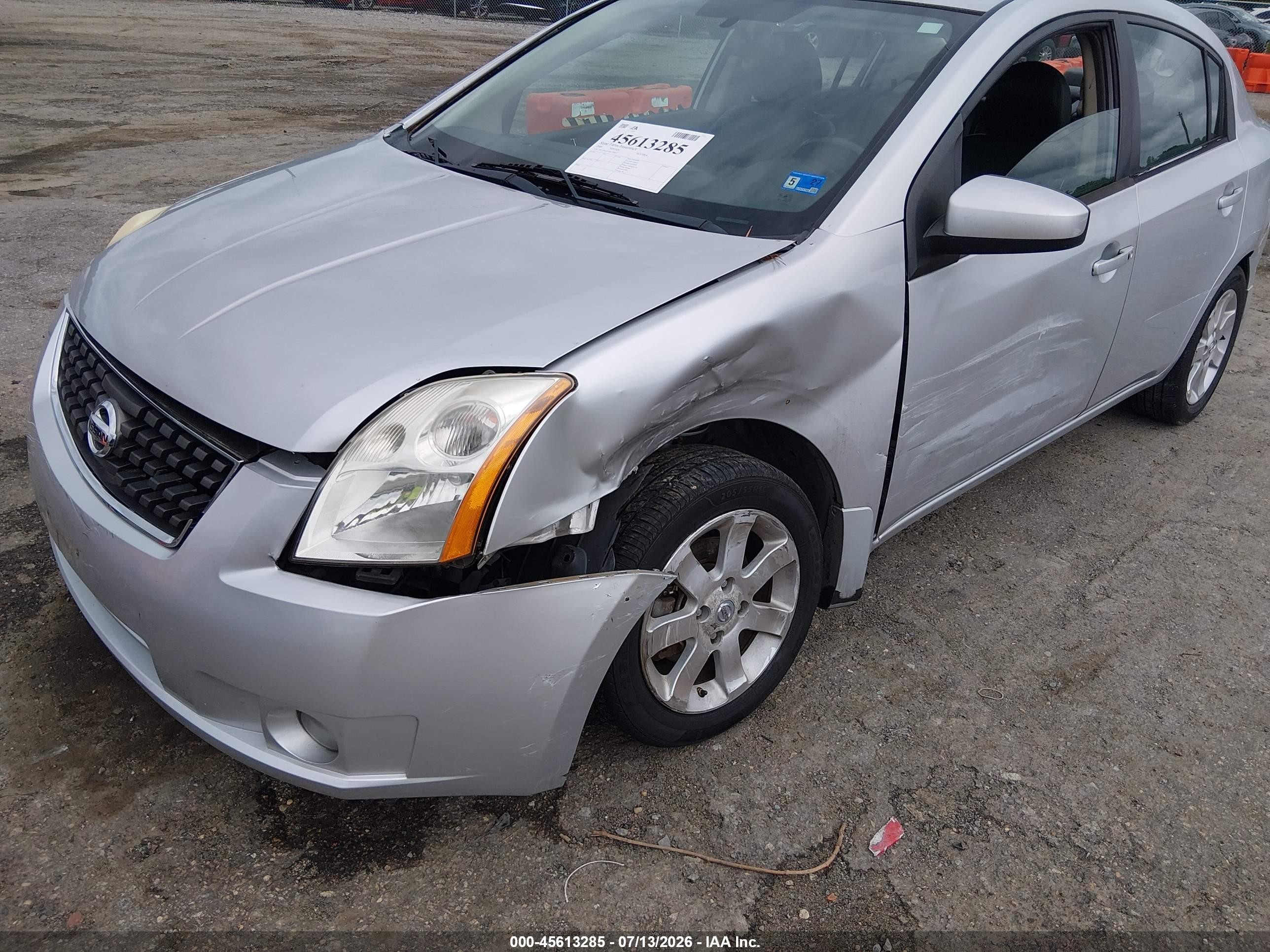 2008 Nissan Sentra 2.0 Sl Silver vin: 3N1AB61EX8L738417