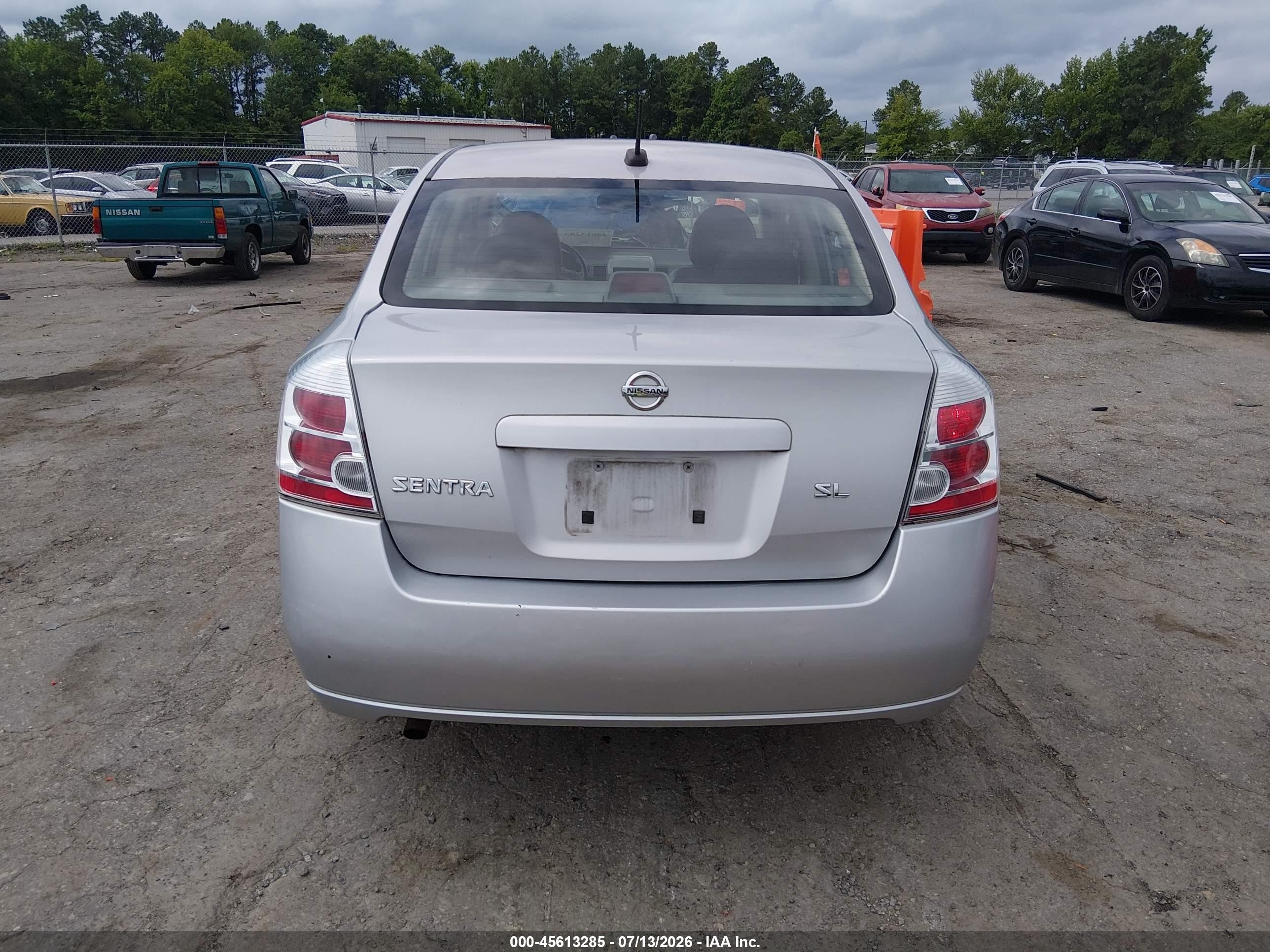 2008 Nissan Sentra 2.0 Sl Silver vin: 3N1AB61EX8L738417