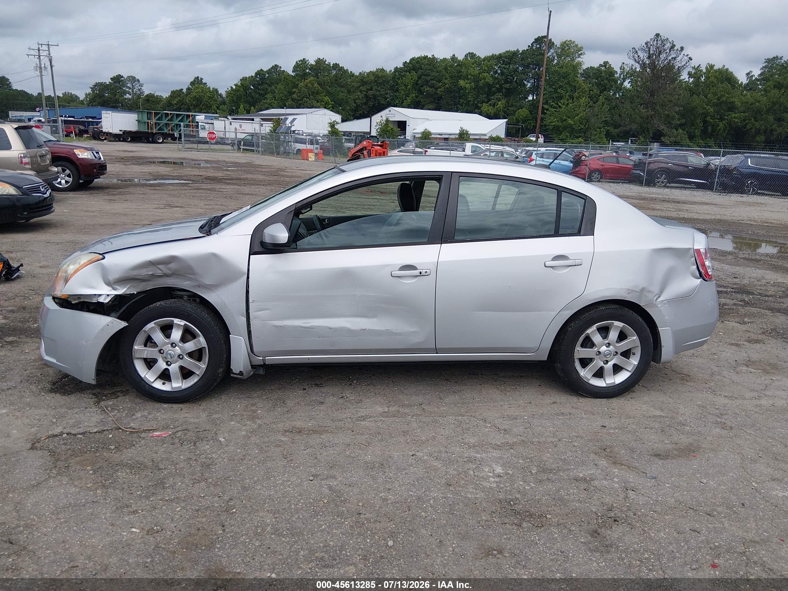 2008 Nissan Sentra 2.0 Sl Silver vin: 3N1AB61EX8L738417