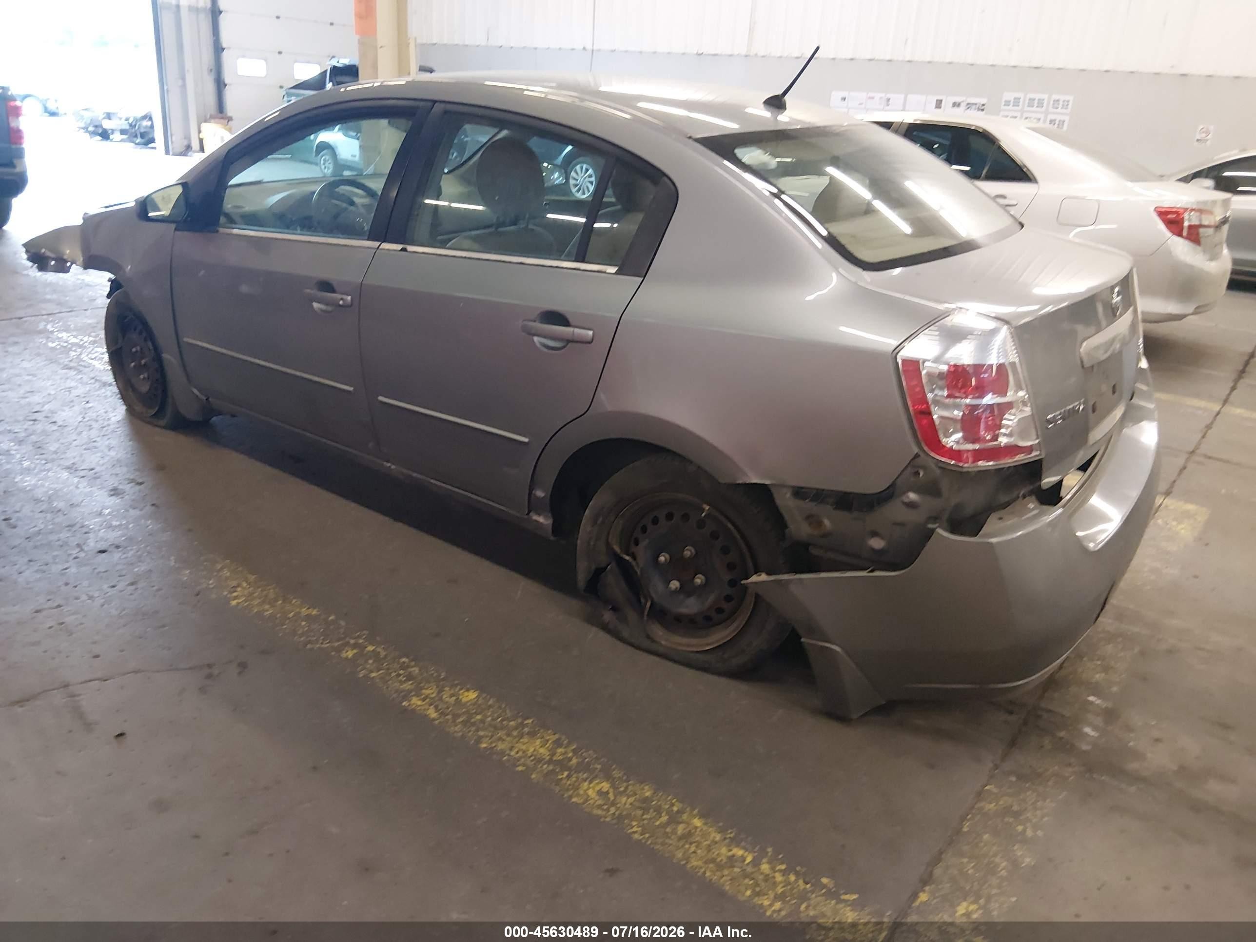 2008 Nissan Sentra 2.0 S Серебряный vin: 3N1AB61EX8L756948