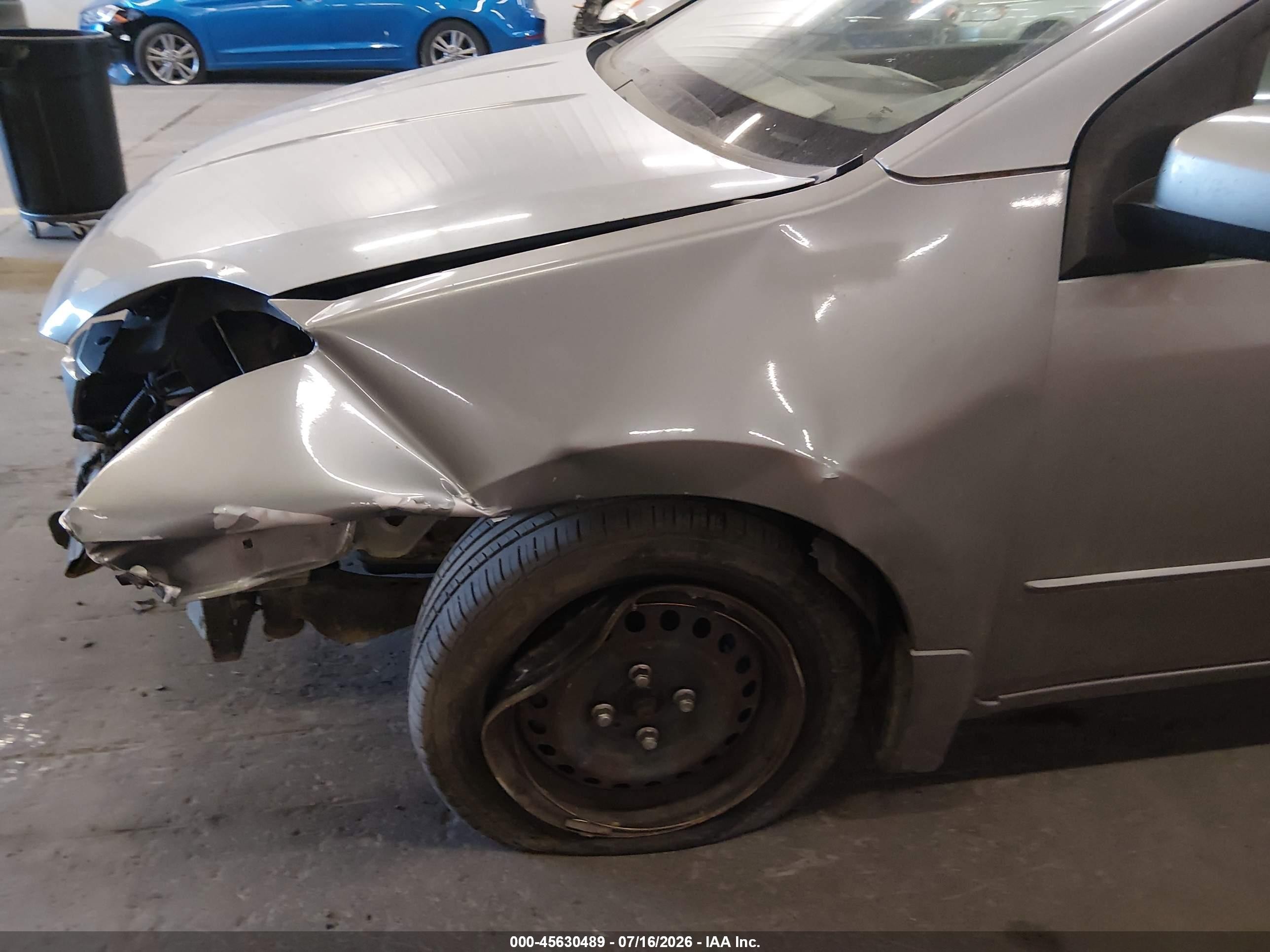 2008 Nissan Sentra 2.0 S Серебряный vin: 3N1AB61EX8L756948