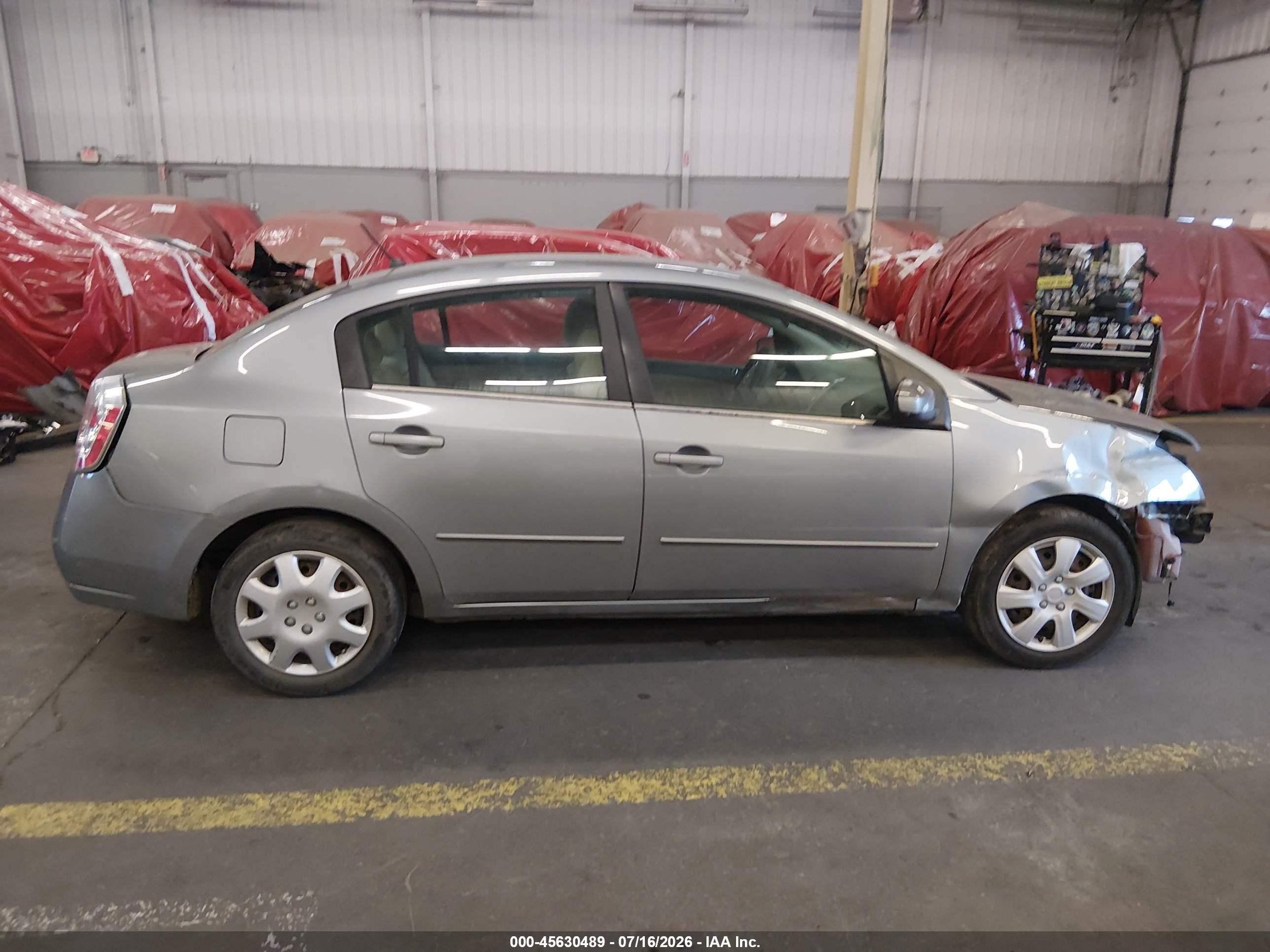 2008 Nissan Sentra 2.0 S Серебряный vin: 3N1AB61EX8L756948