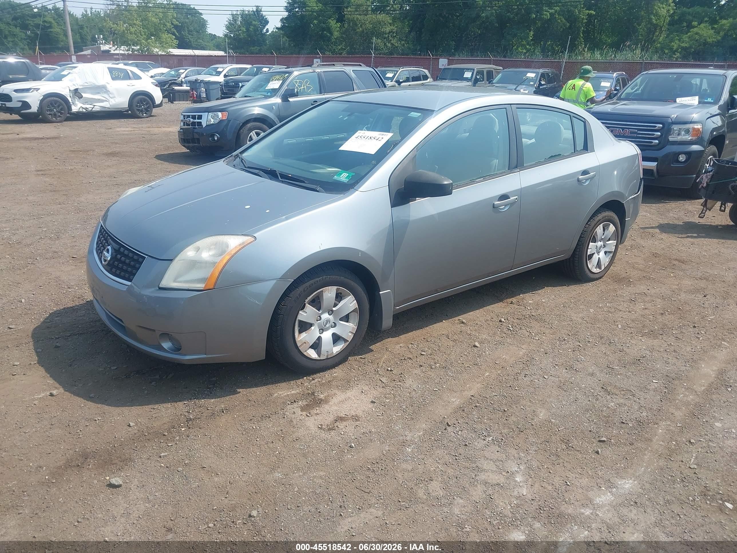 2008 Nissan Sentra 2.0 Gray vin: 3N1AB61EX8L757369