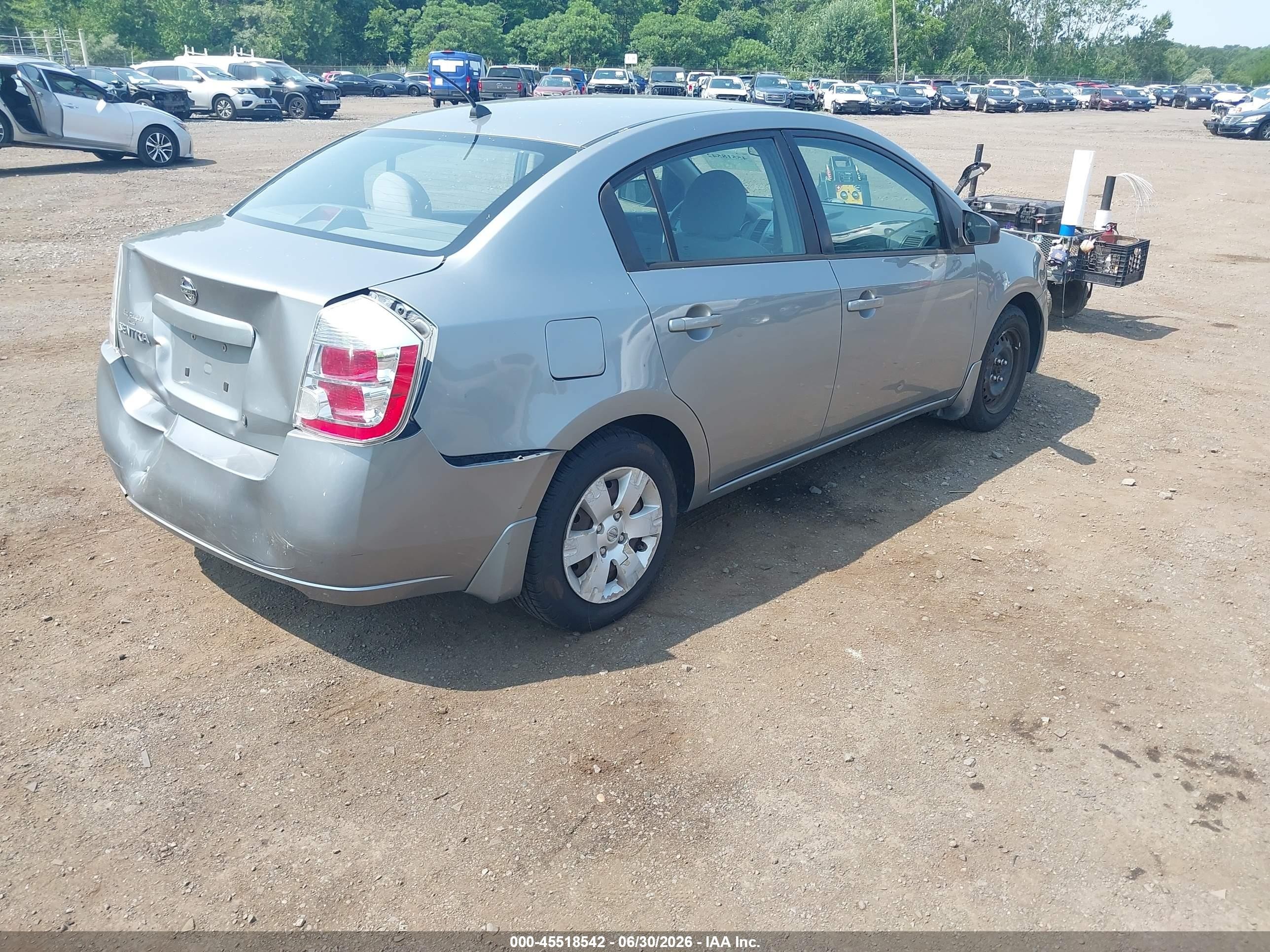 2008 Nissan Sentra 2.0 Gray vin: 3N1AB61EX8L757369