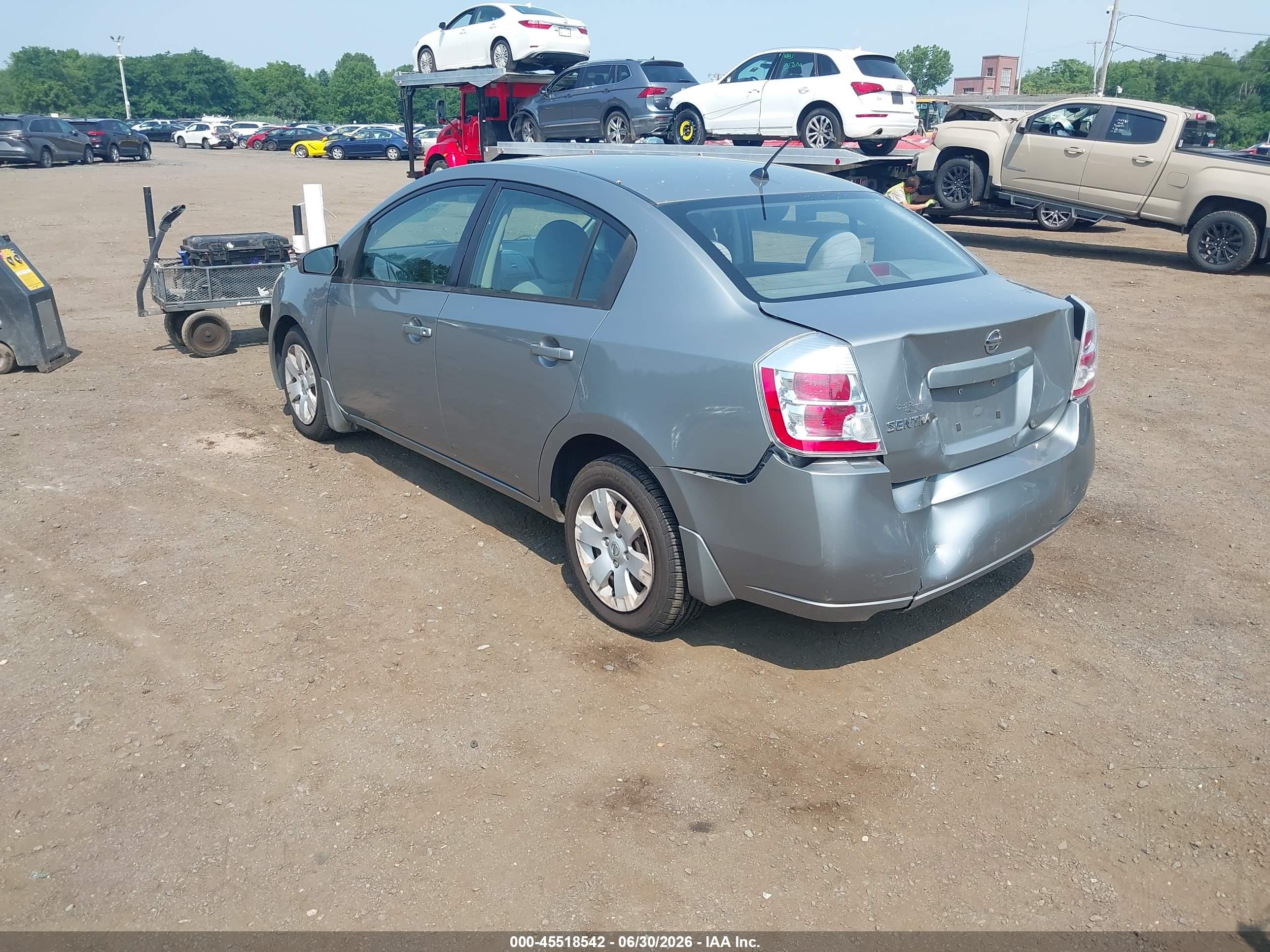 2008 Nissan Sentra 2.0 Gray vin: 3N1AB61EX8L757369