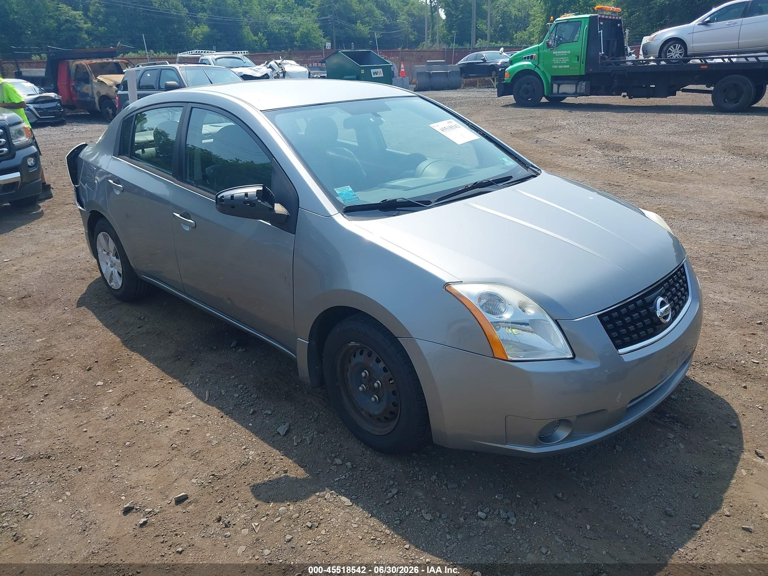 2008 Nissan Sentra 2.0 Gray vin: 3N1AB61EX8L757369