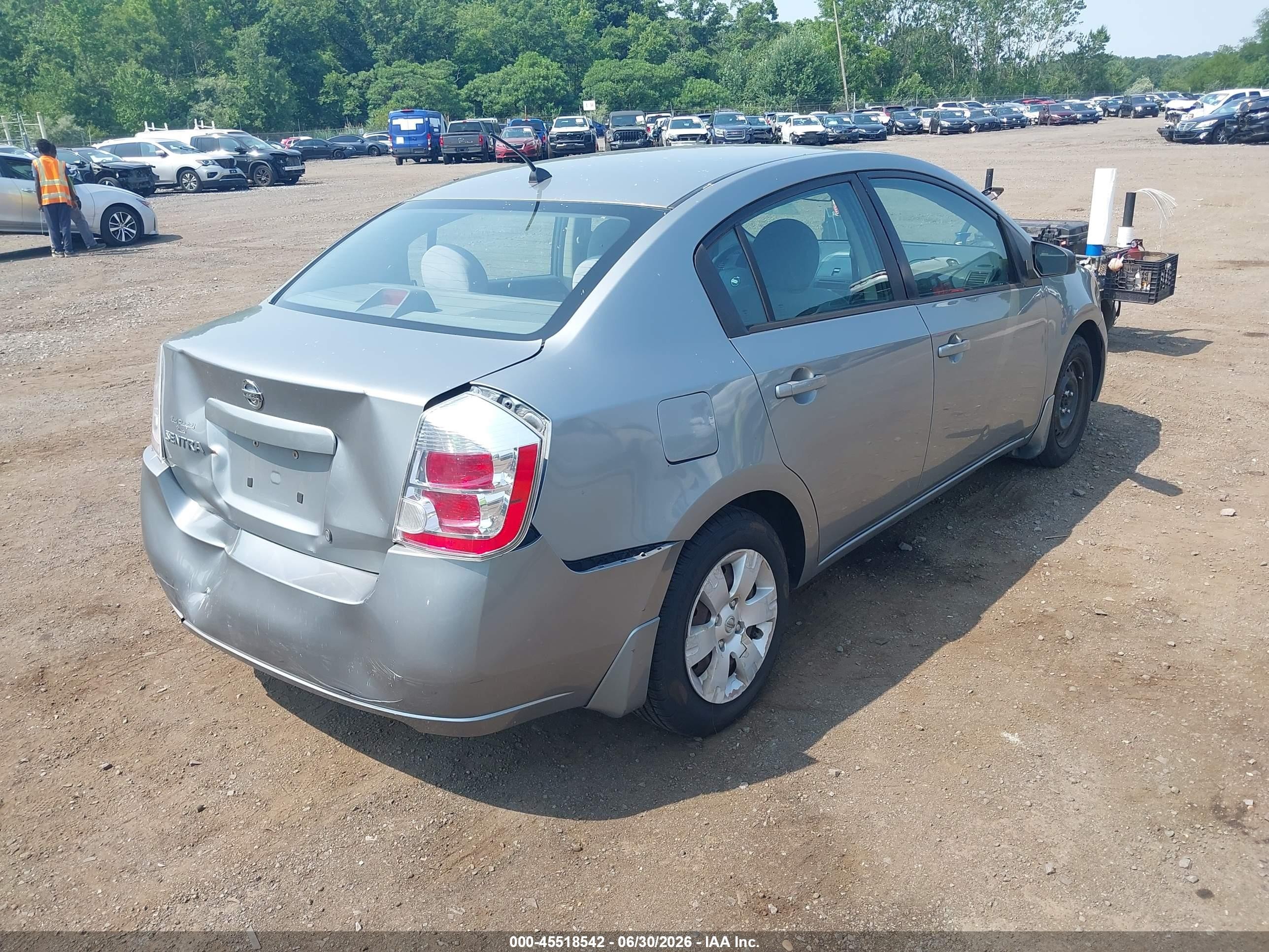 2008 Nissan Sentra 2.0 Gray vin: 3N1AB61EX8L757369