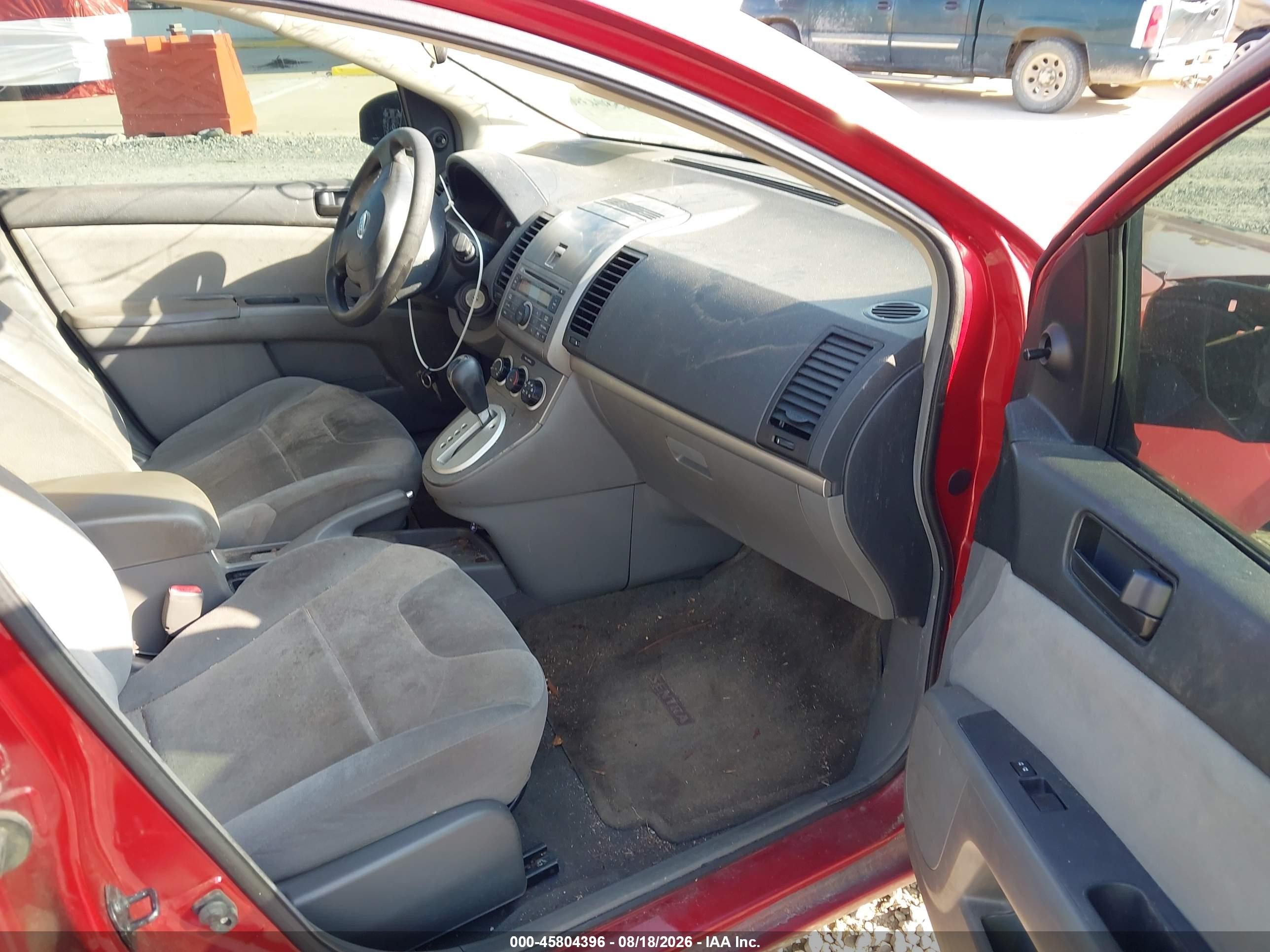 2009 Nissan Sentra 2.0 Red vin: 3N1AB61EX9L617761