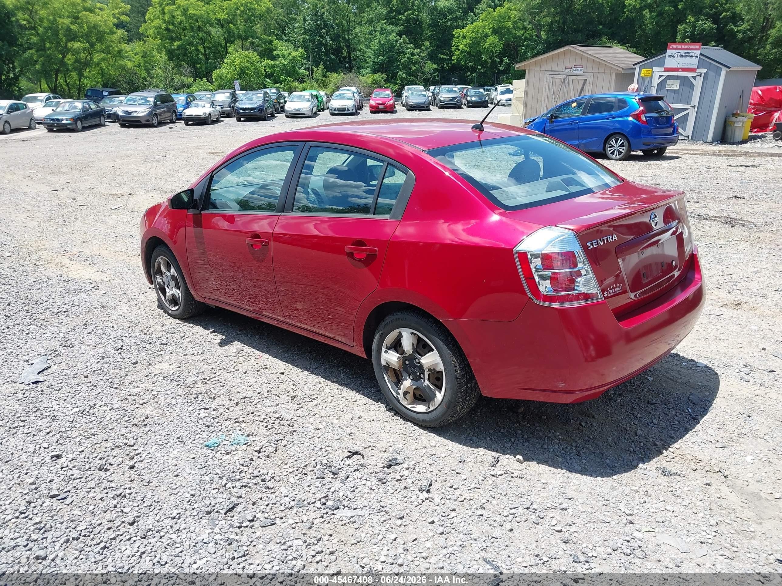 2009 Nissan Sentra 2.0s Red vin: 3N1AB61EX9L623415