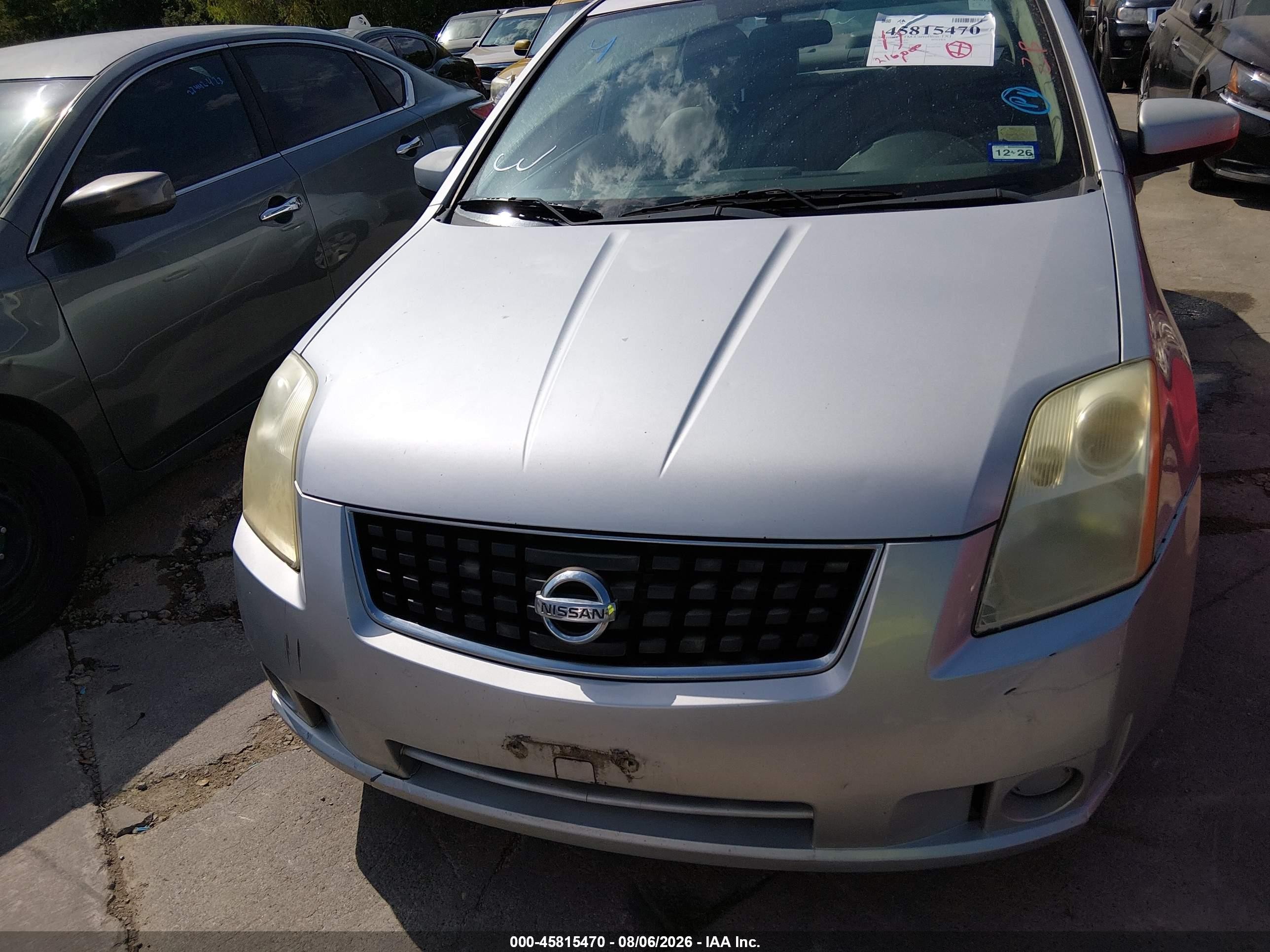 2009 Nissan Sentra 2.0 Silver vin: 3N1AB61EX9L639081