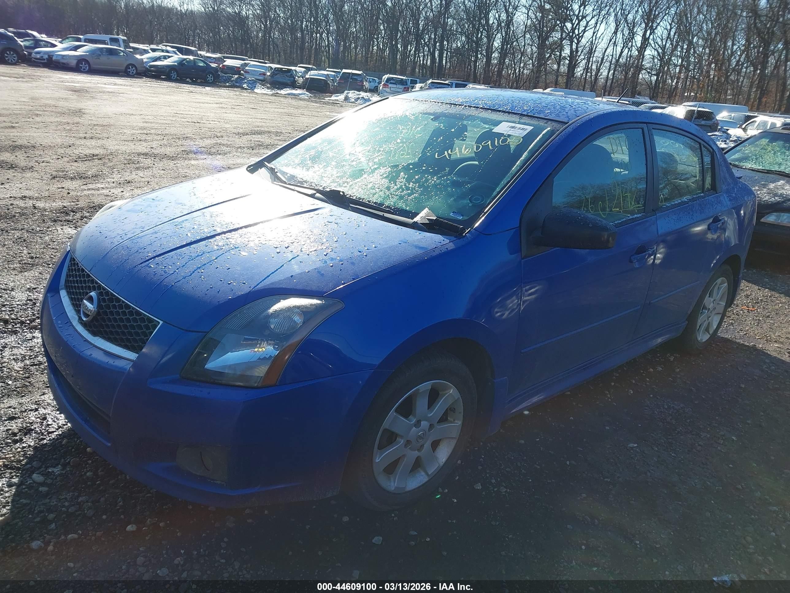 2009 Nissan Sentra 2.0sr Blue vin: 3N1AB61EX9L681458