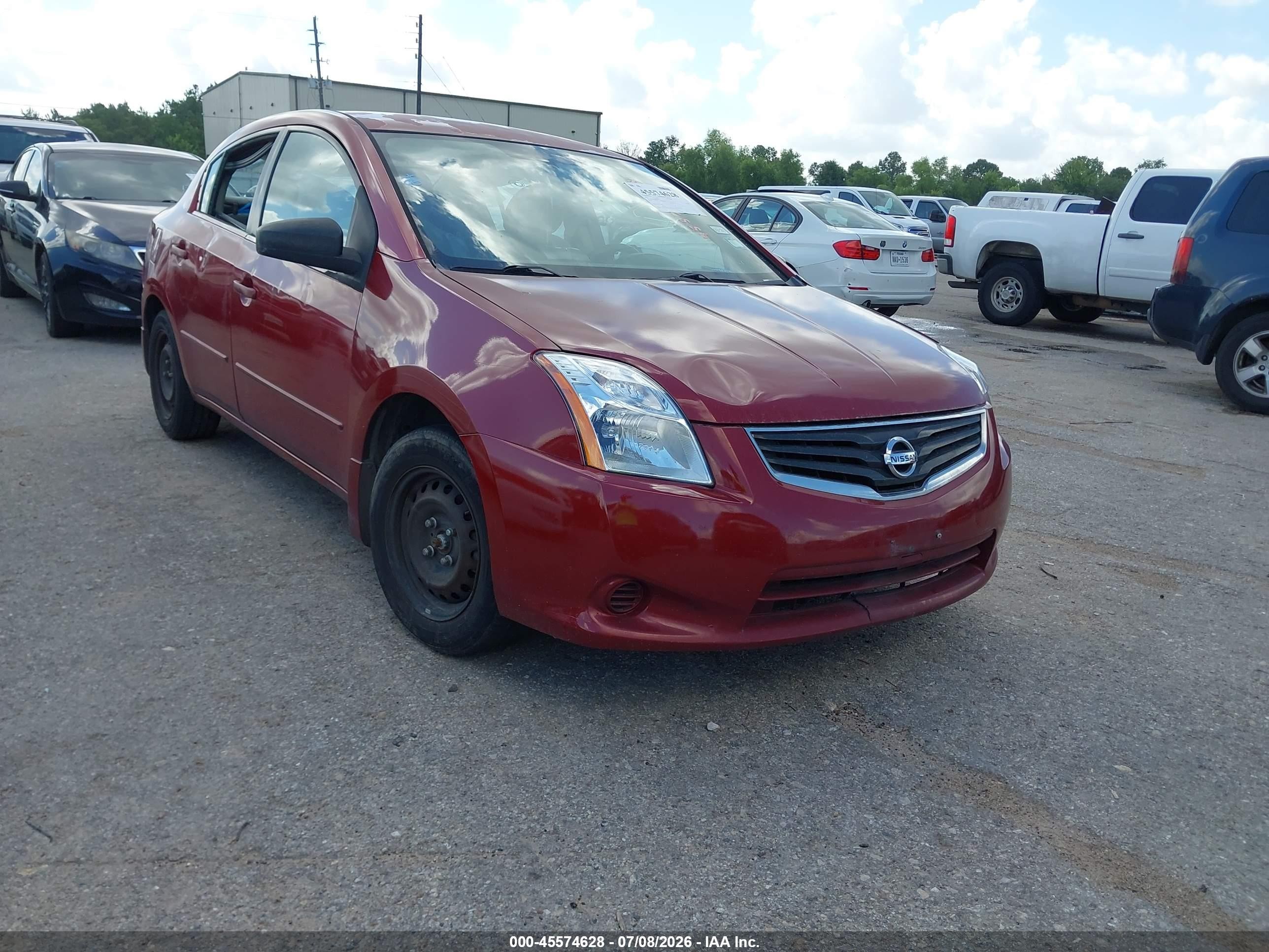 2010 Nissan Sentra 2.0 Burgundy vin: 3N1AB6AP0AL604989