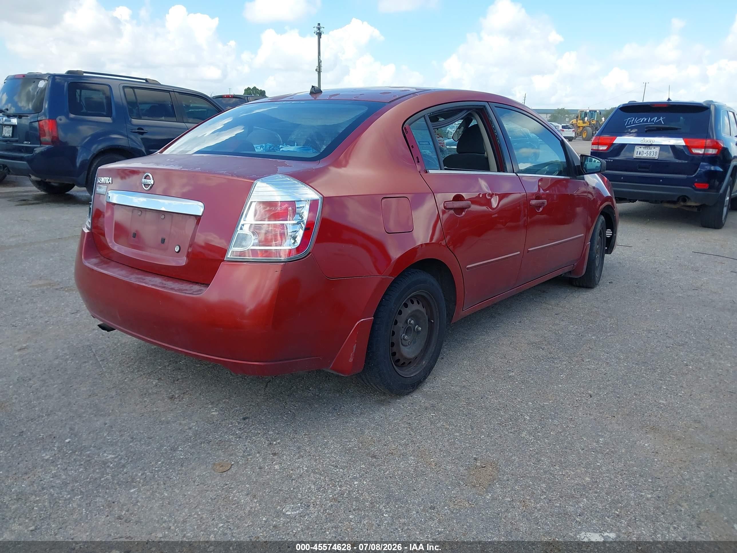2010 Nissan Sentra 2.0 Burgundy vin: 3N1AB6AP0AL604989
