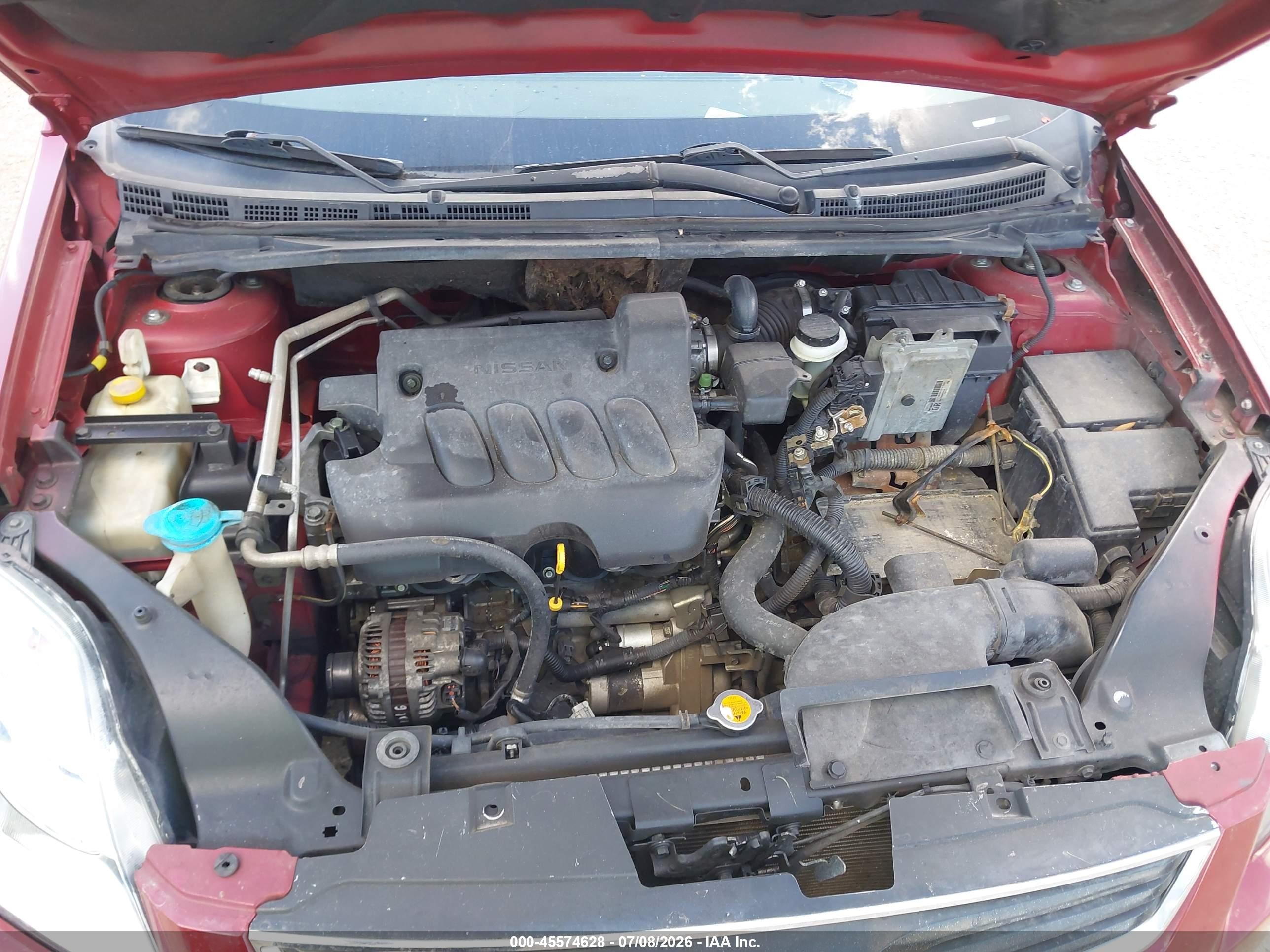 2010 Nissan Sentra 2.0 Burgundy vin: 3N1AB6AP0AL604989