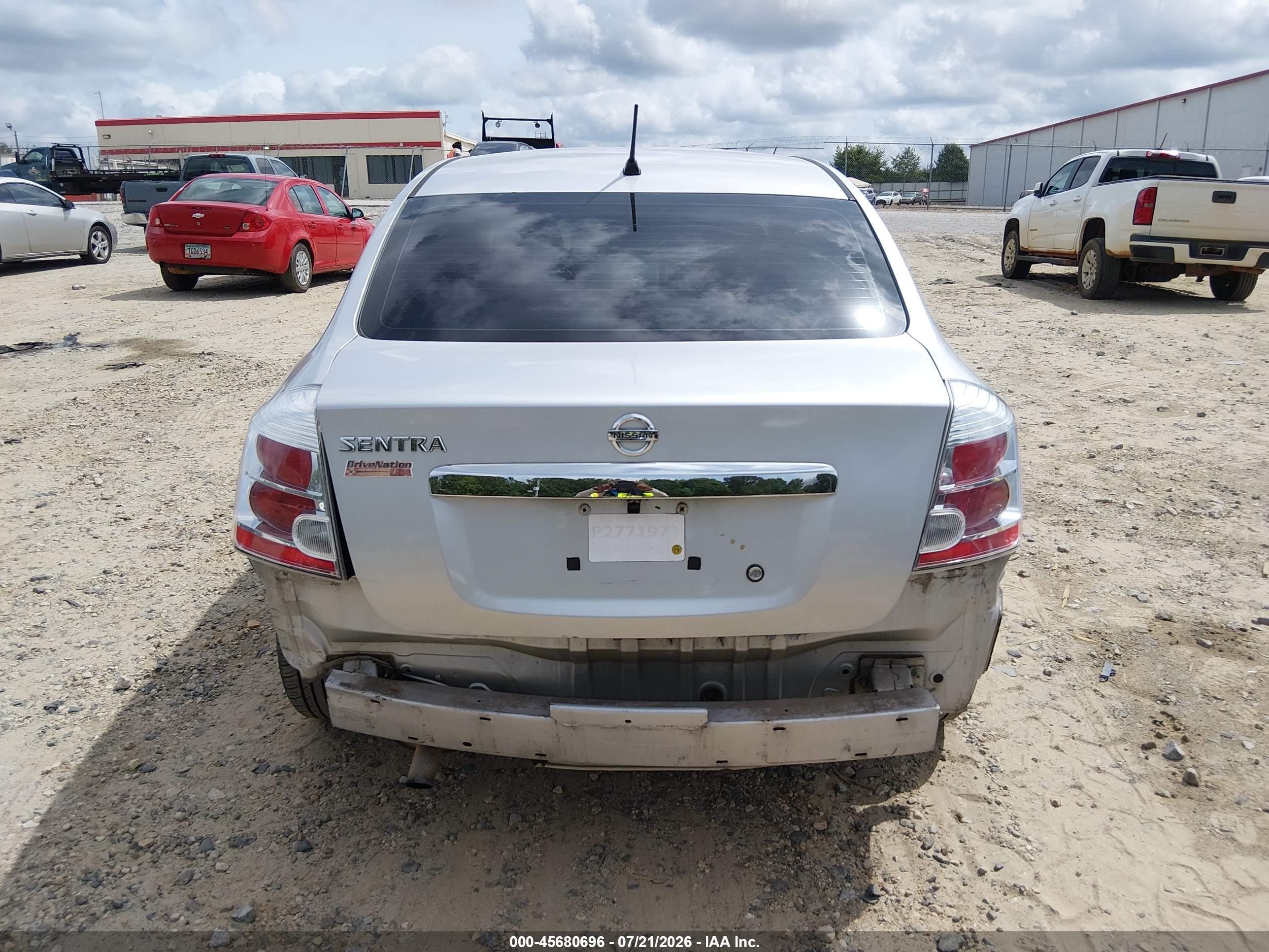 2010 Nissan Sentra 2.0 Silver vin: 3N1AB6AP0AL623011