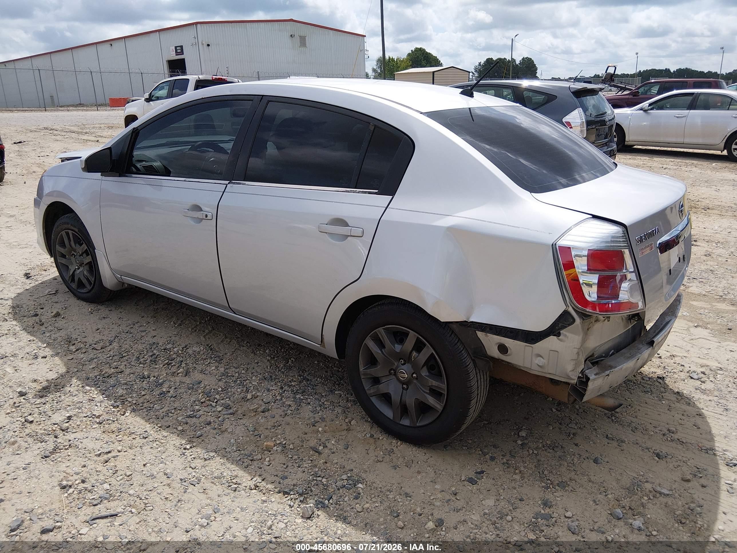 2010 Nissan Sentra 2.0 Silver vin: 3N1AB6AP0AL623011