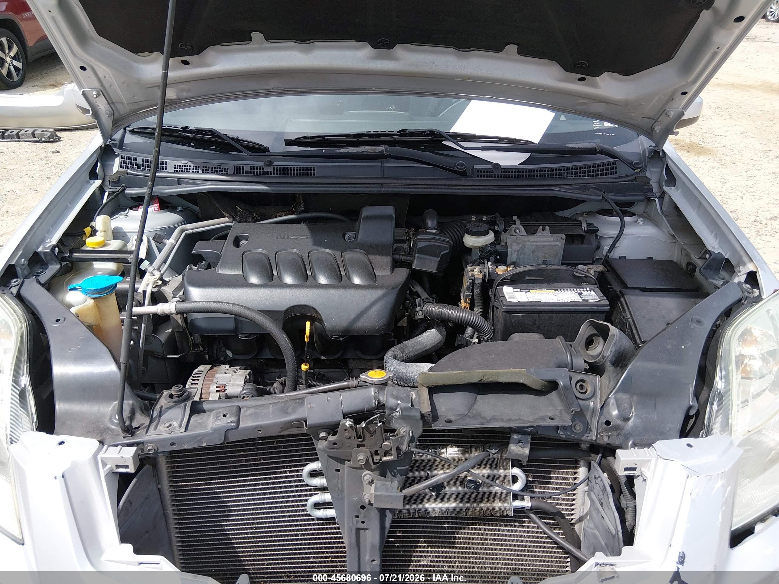 2010 Nissan Sentra 2.0 Silver vin: 3N1AB6AP0AL623011