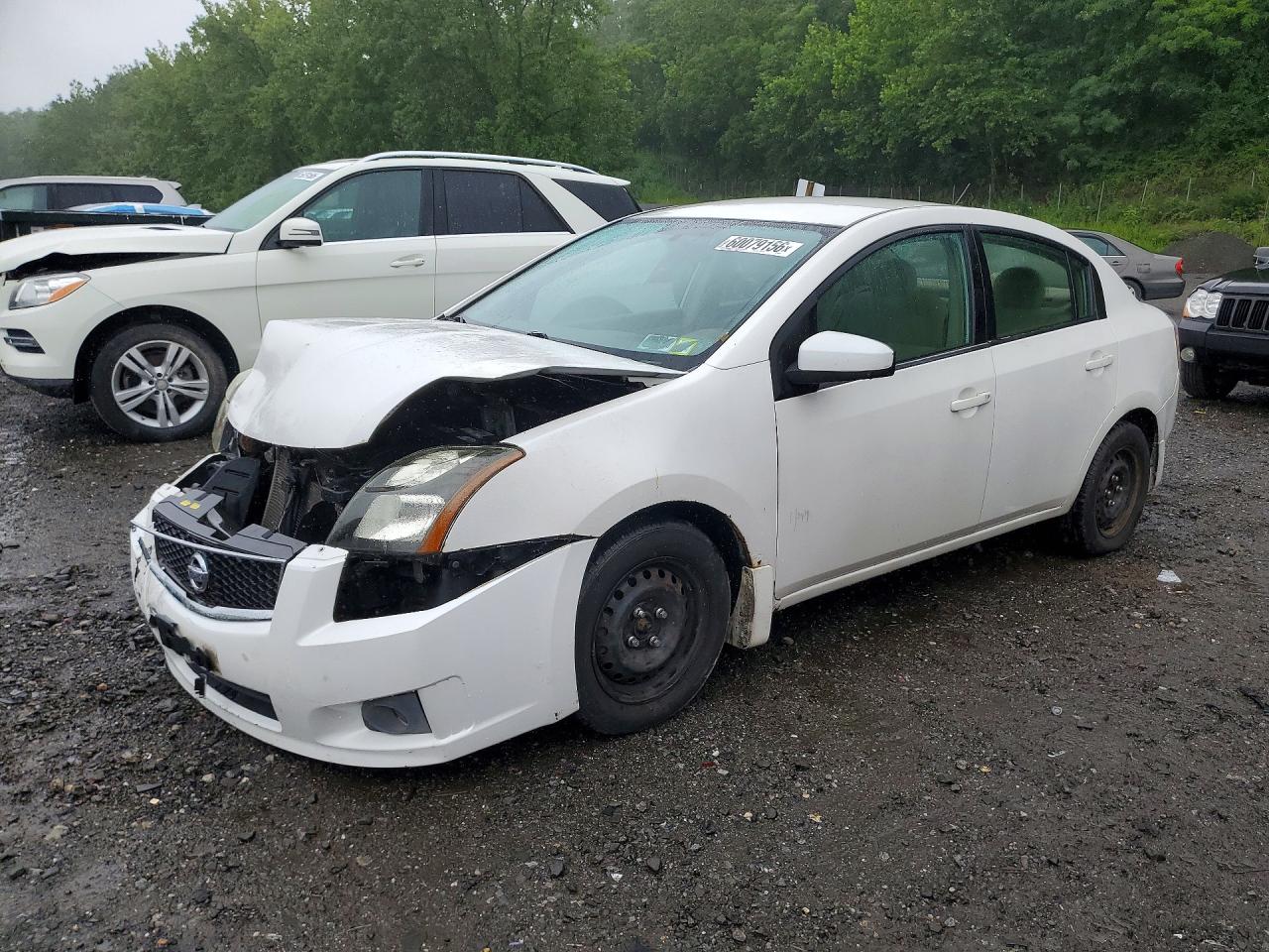 2010 Nissan Sentra 2.0 White vin: 3N1AB6AP0AL624224