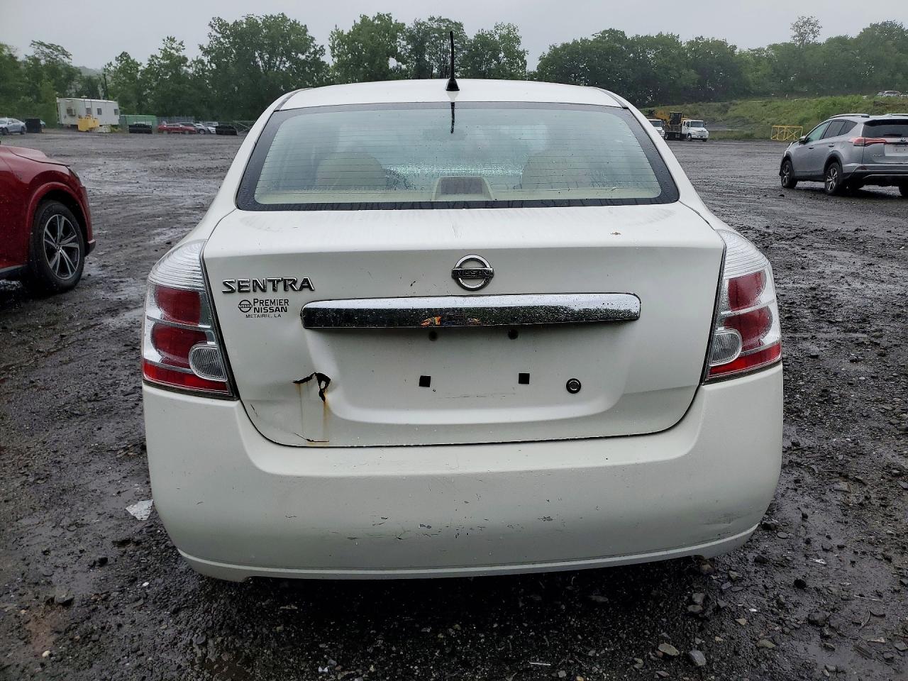 2010 Nissan Sentra 2.0 White vin: 3N1AB6AP0AL624224