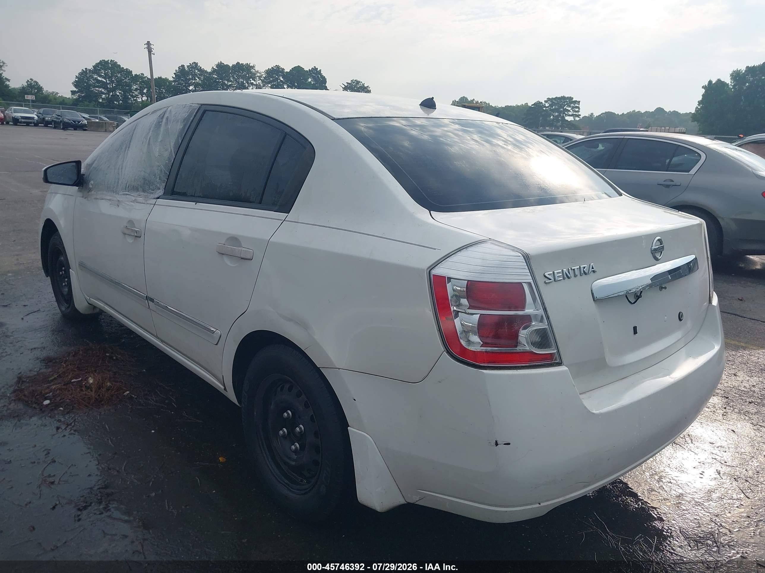 2010 Nissan Sentra 2.0s White vin: 3N1AB6AP0AL660043