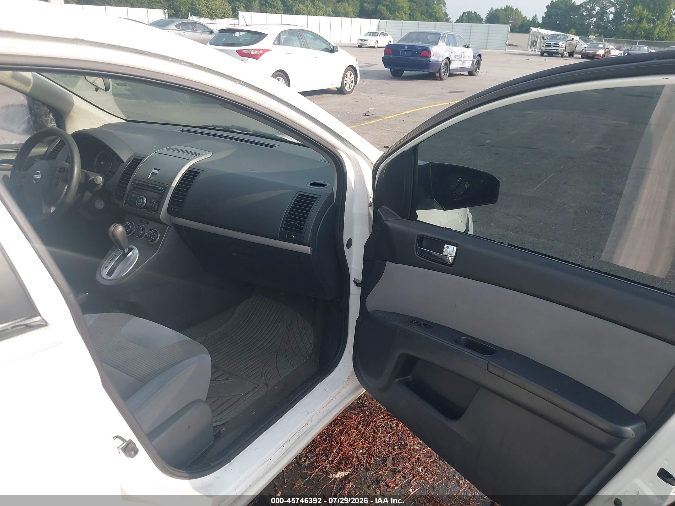 2010 Nissan Sentra 2.0s White vin: 3N1AB6AP0AL660043