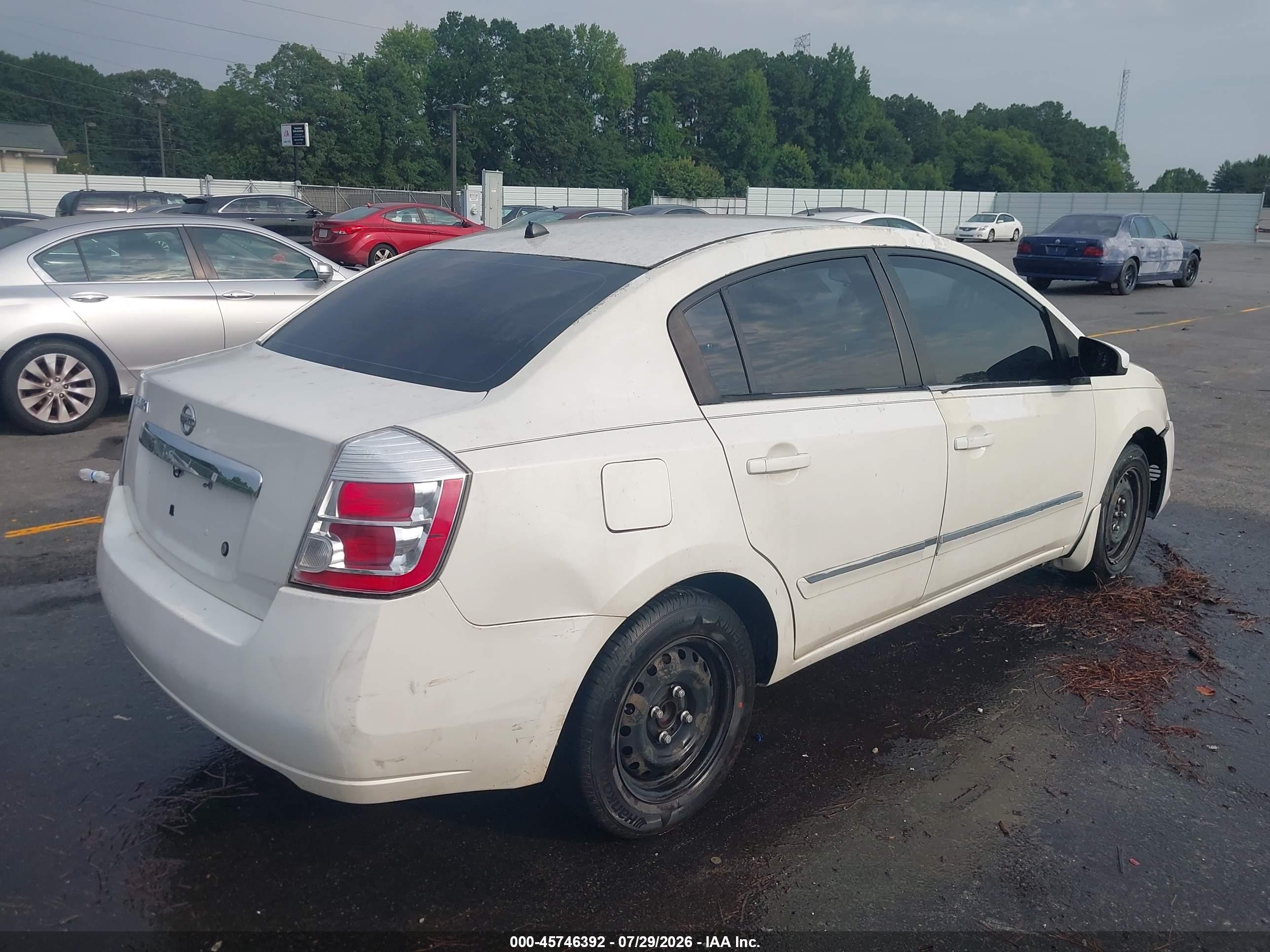2010 Nissan Sentra 2.0s White vin: 3N1AB6AP0AL660043
