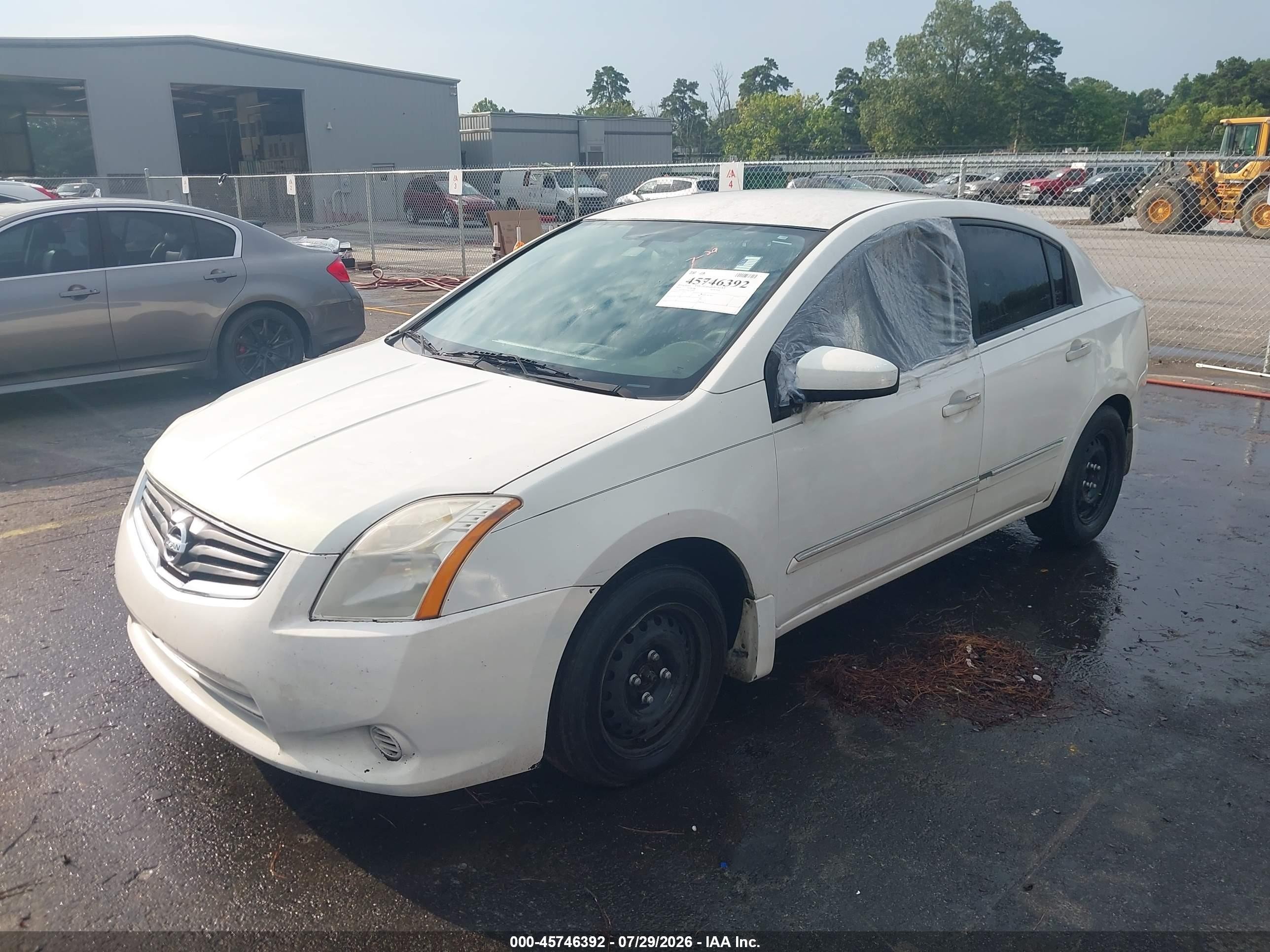 2010 Nissan Sentra 2.0s White vin: 3N1AB6AP0AL660043