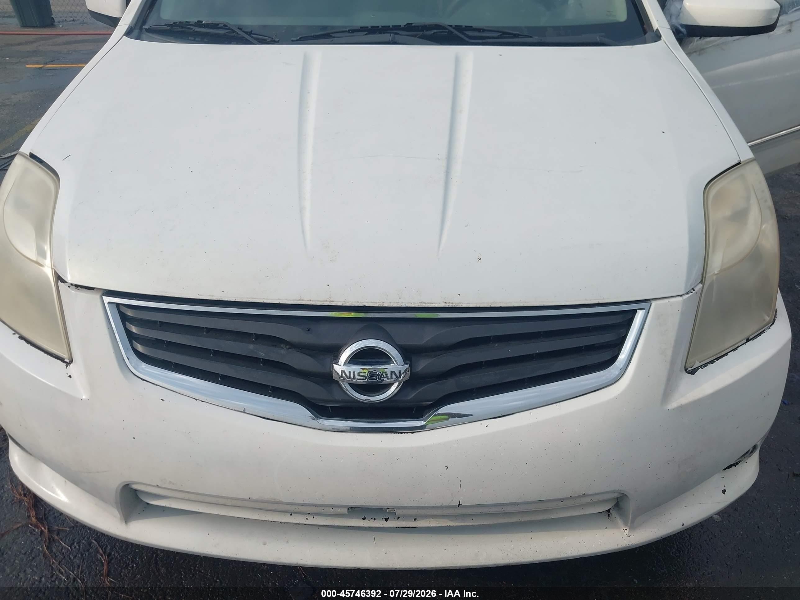 2010 Nissan Sentra 2.0s White vin: 3N1AB6AP0AL660043