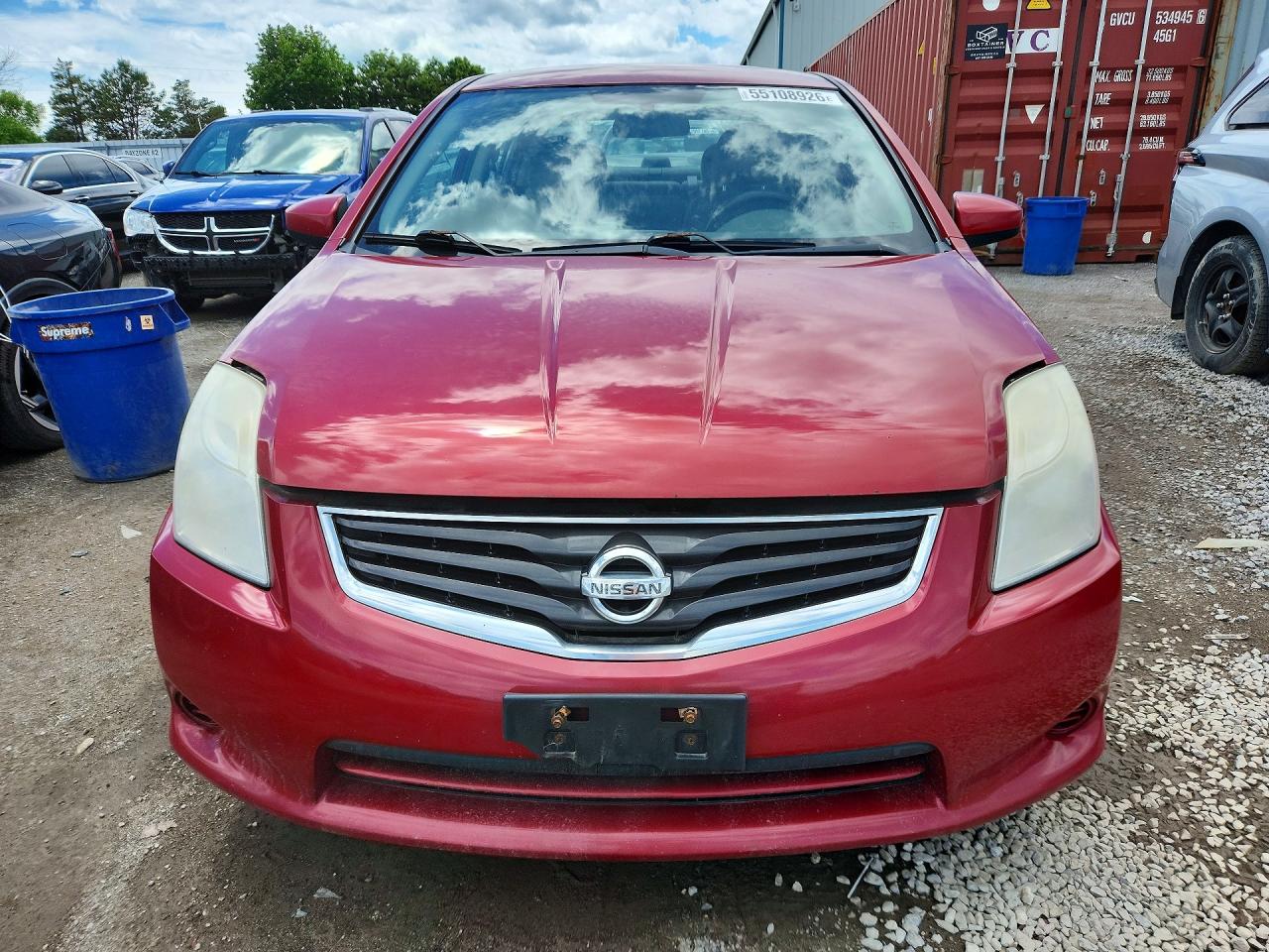 2010 Nissan Sentra 2.0 Красный vin: 3N1AB6AP0AL683208