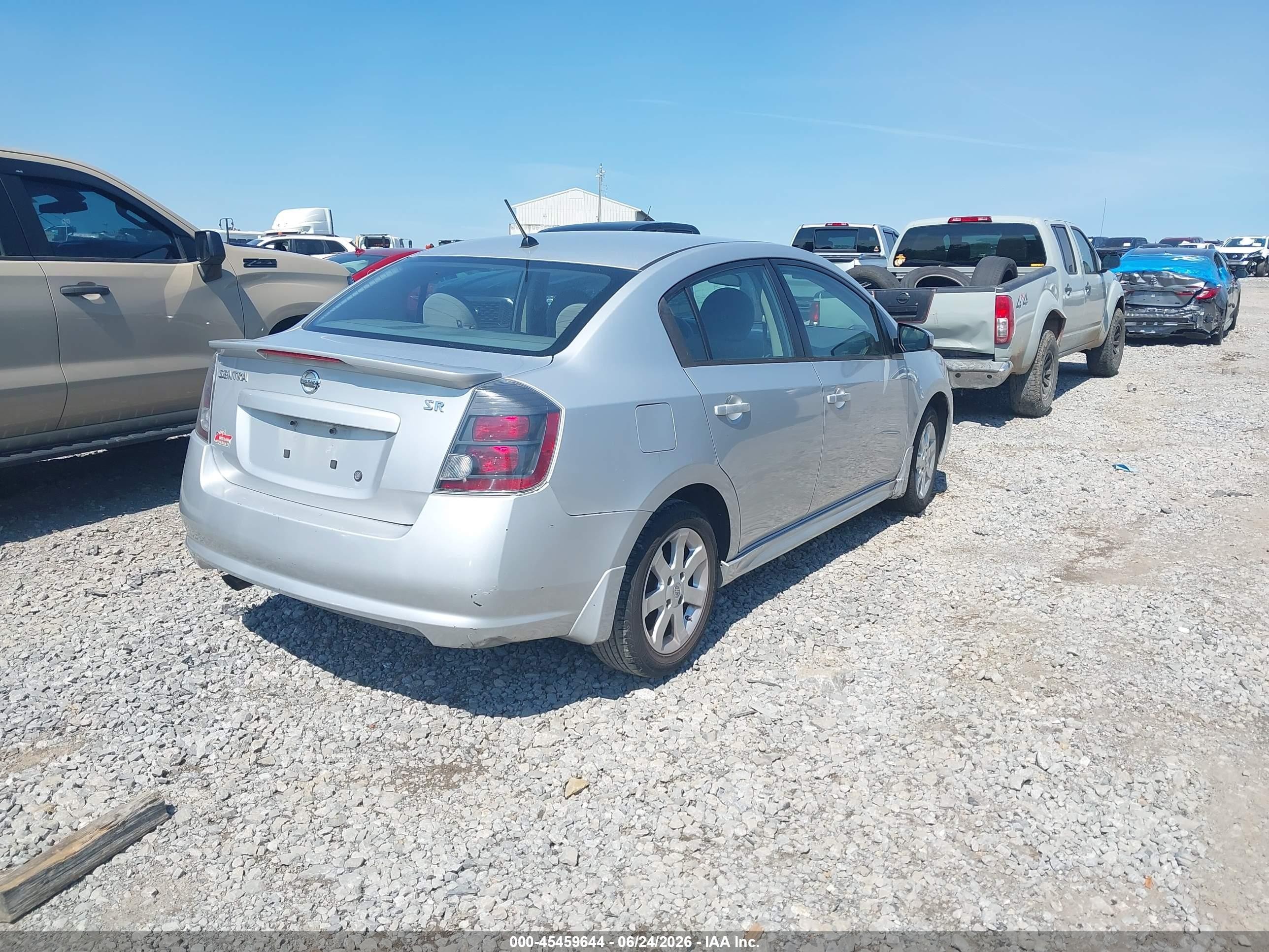 2010 Nissan Sentra 2.0sr Silver vin: 3N1AB6AP0AL712979