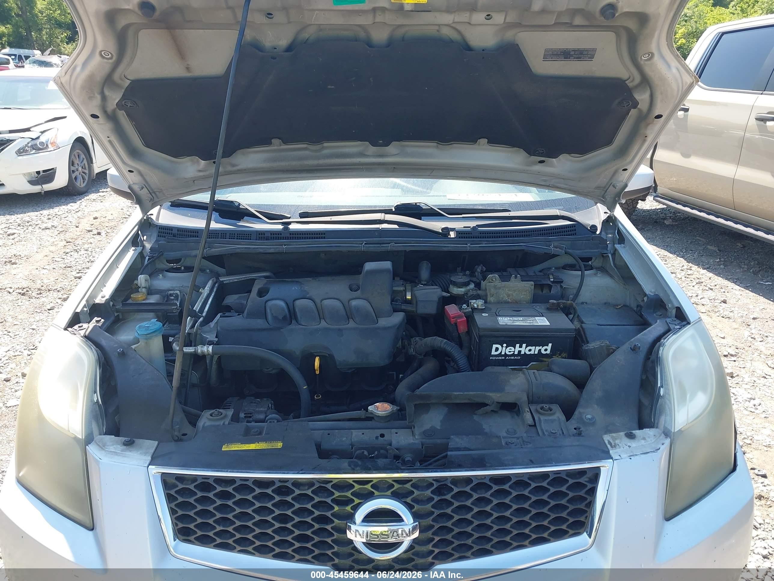 2010 Nissan Sentra 2.0sr Silver vin: 3N1AB6AP0AL712979