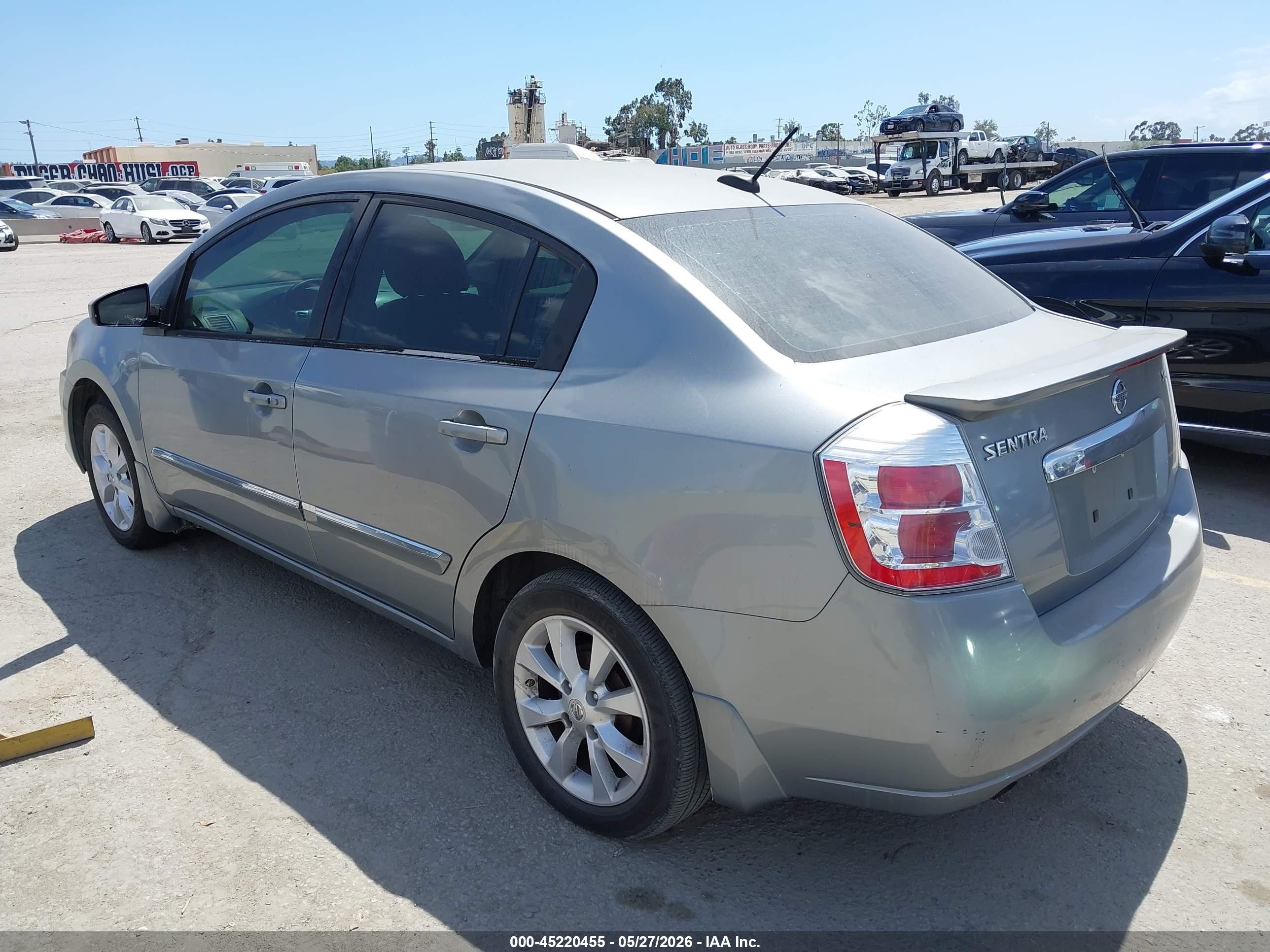 2011 Nissan Sentra 2.0sl Silver vin: 3N1AB6AP0BL621504
