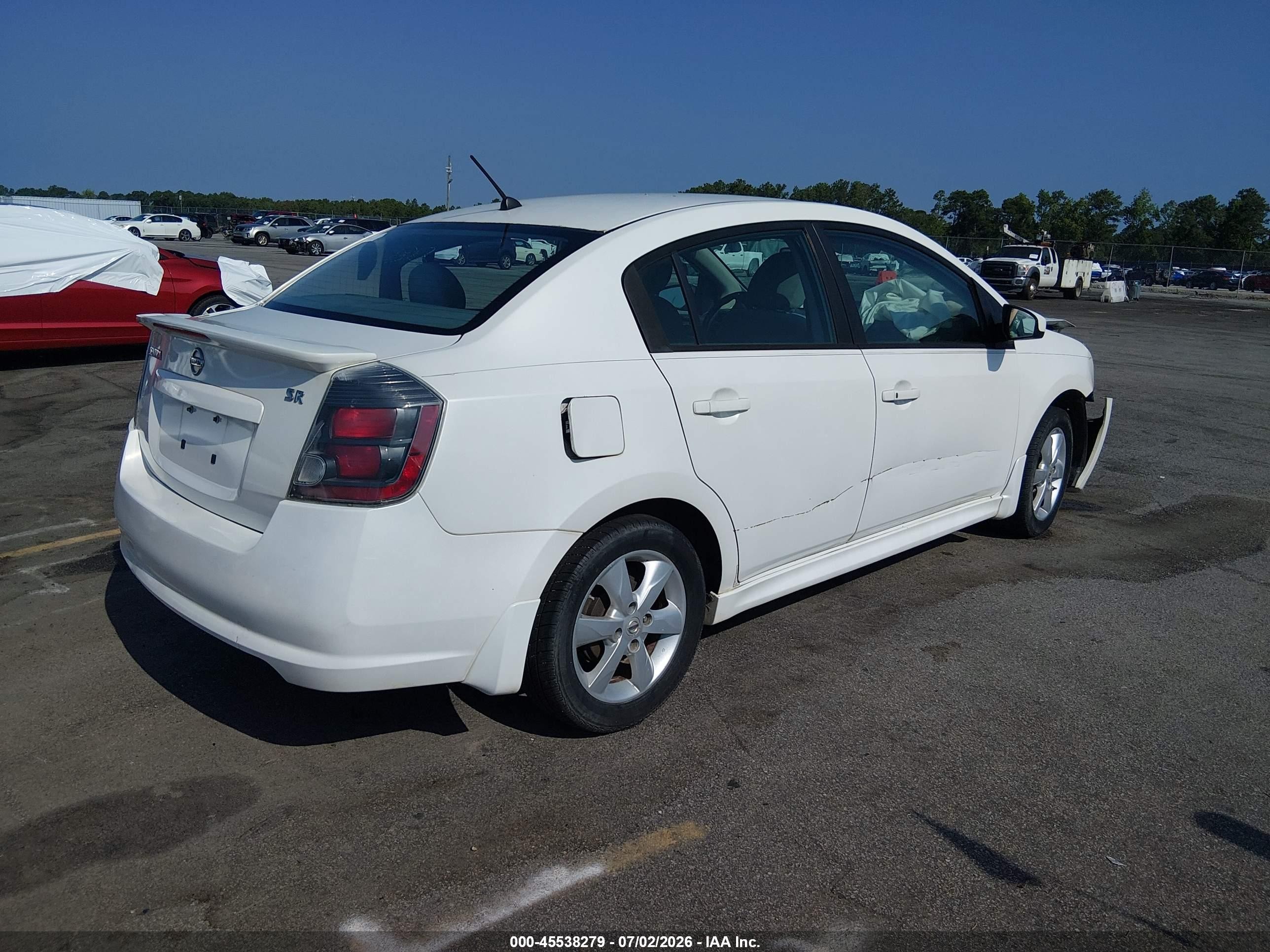 2011 Nissan Sentra 2.0sr White vin: 3N1AB6AP0BL662053