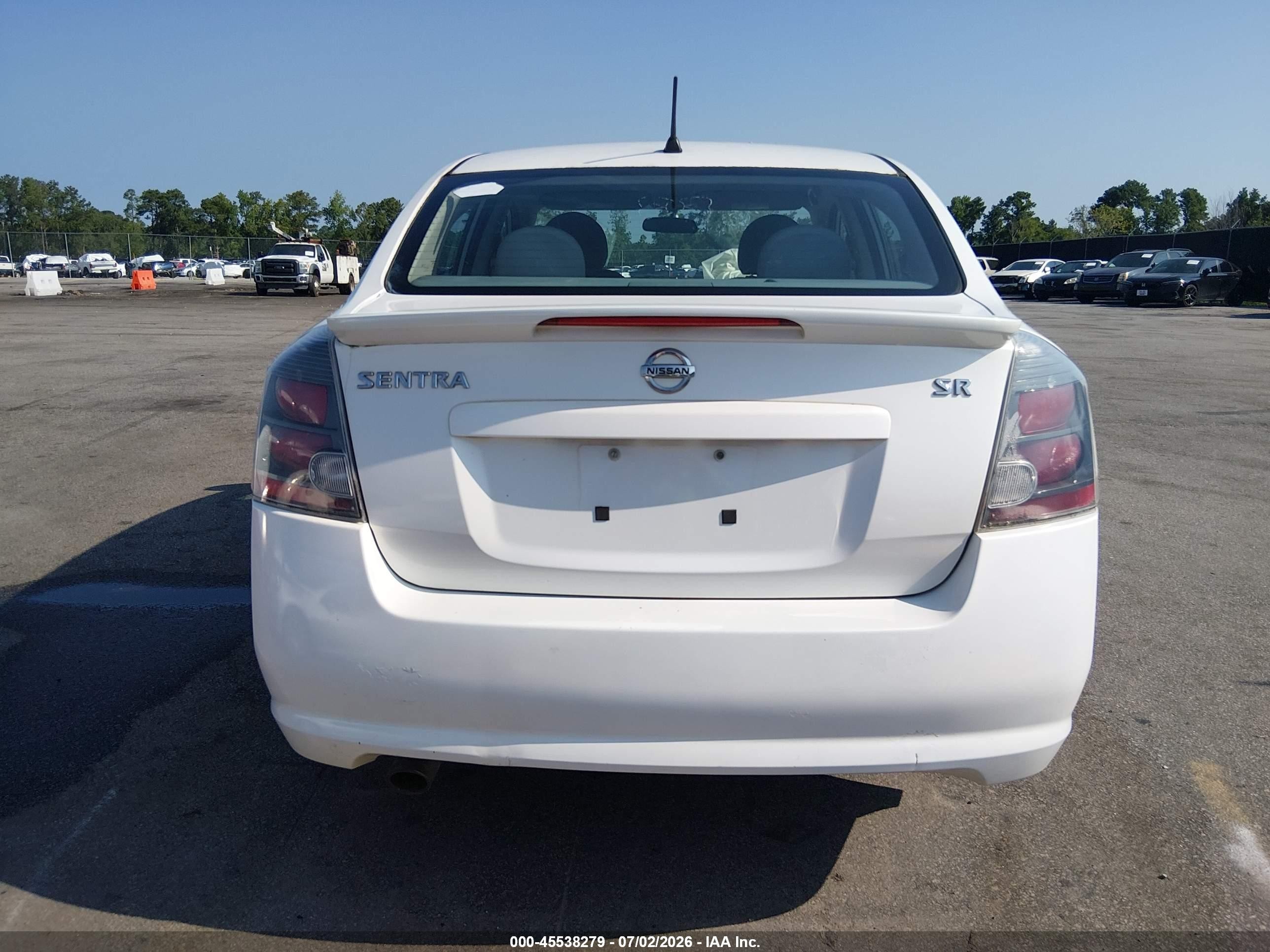 2011 Nissan Sentra 2.0sr White vin: 3N1AB6AP0BL662053