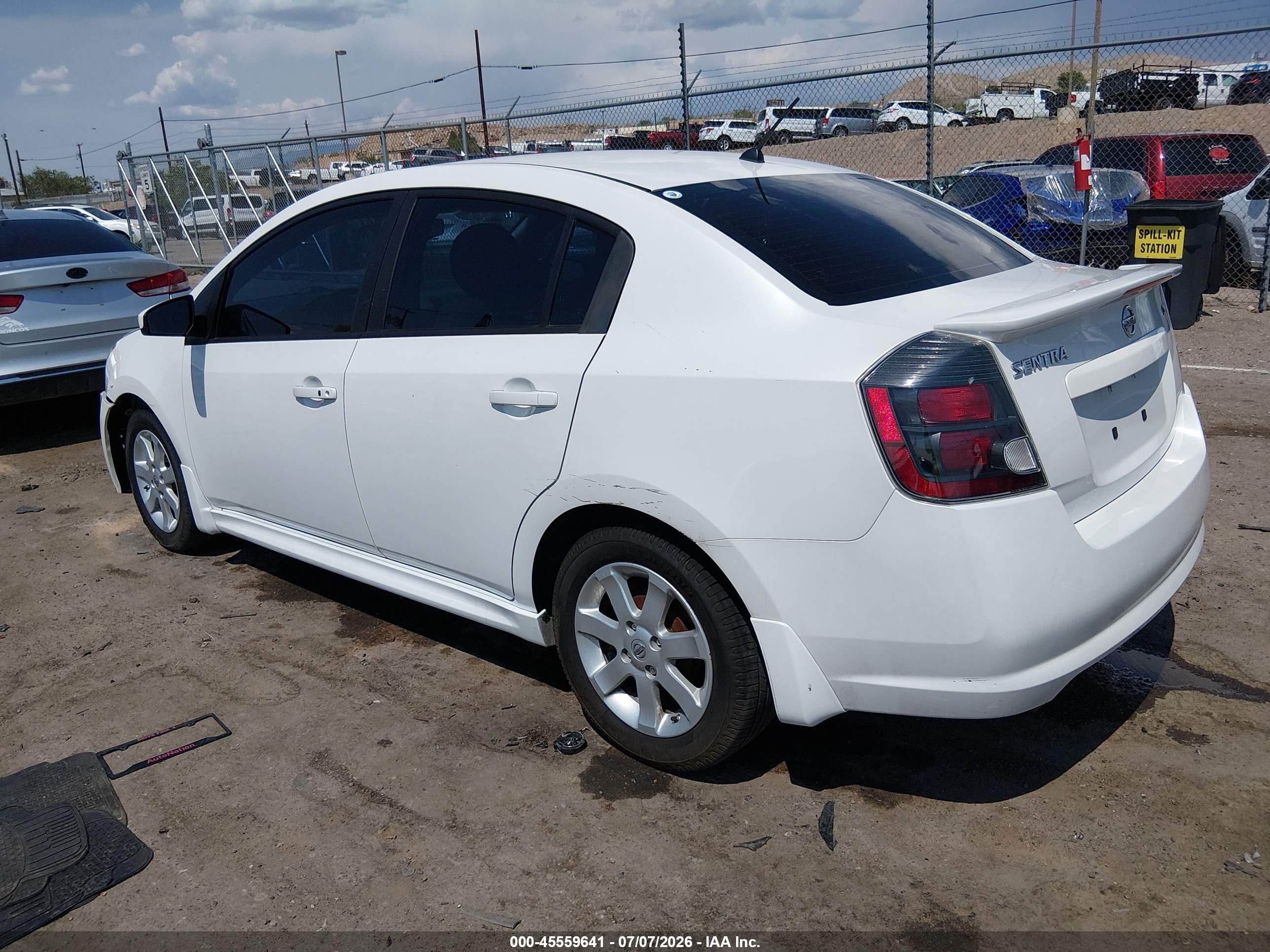 2011 Nissan Sentra 2.0sr White vin: 3N1AB6AP0BL684103