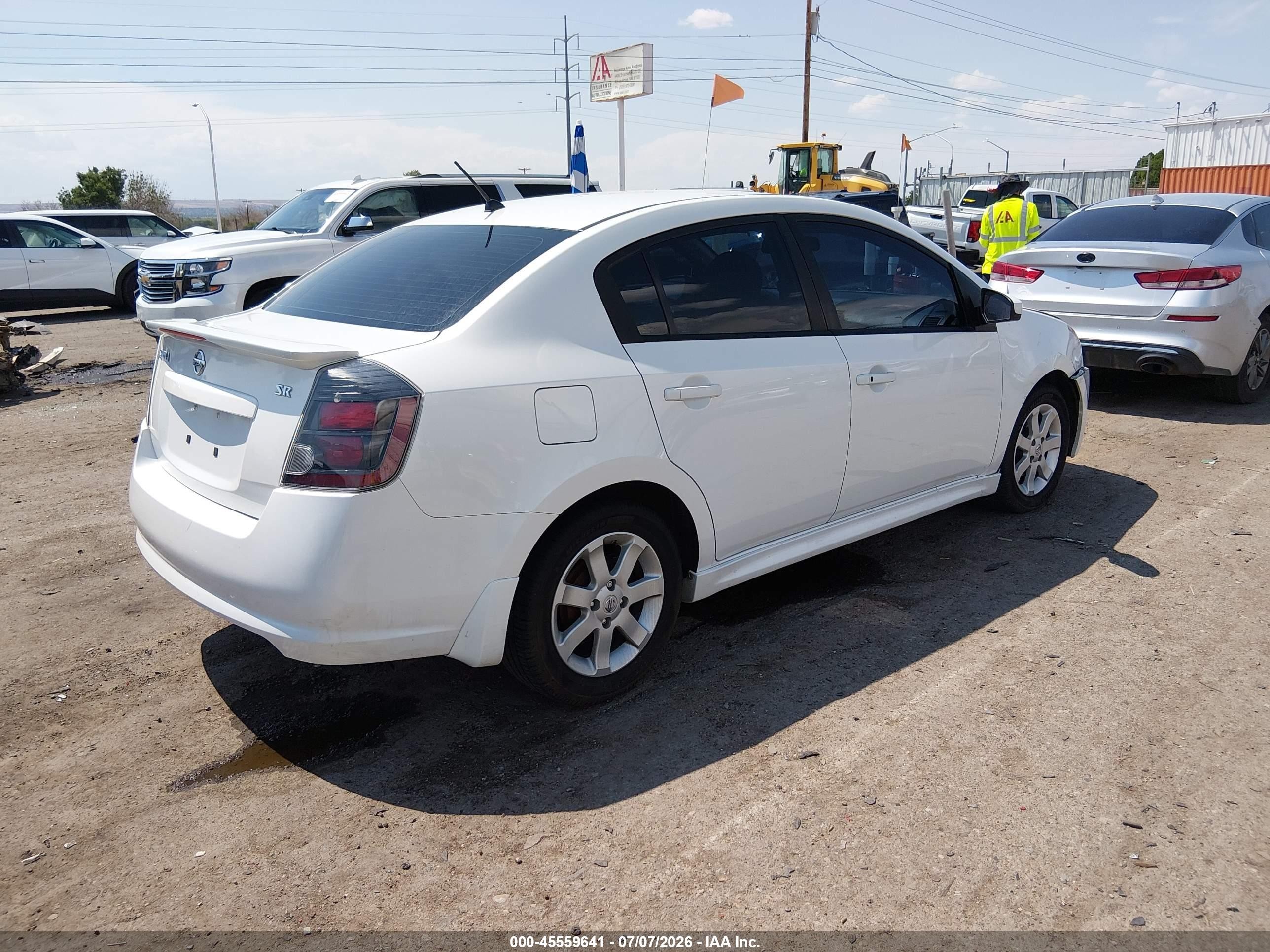2011 Nissan Sentra 2.0sr White vin: 3N1AB6AP0BL684103