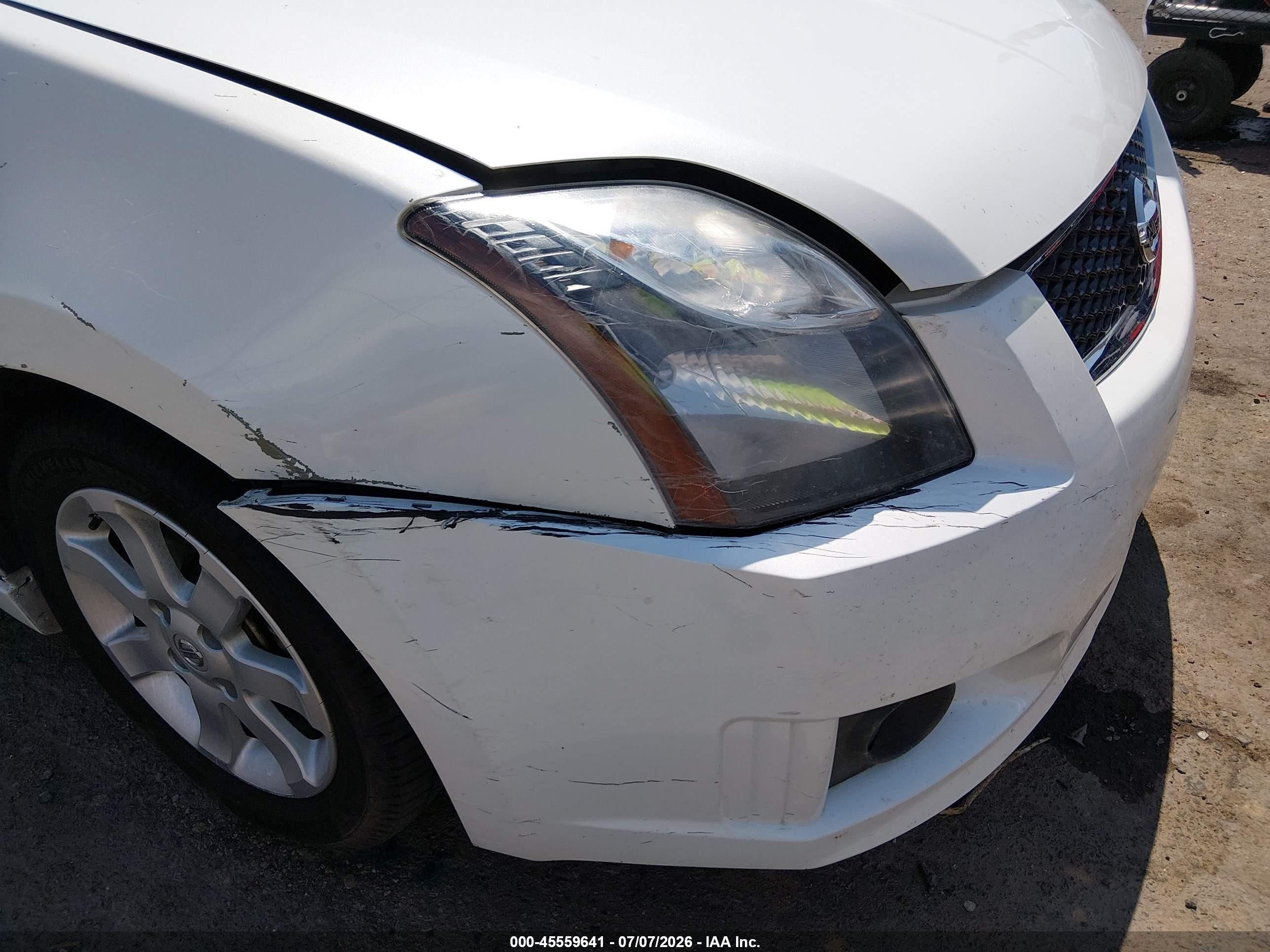 2011 Nissan Sentra 2.0sr White vin: 3N1AB6AP0BL684103