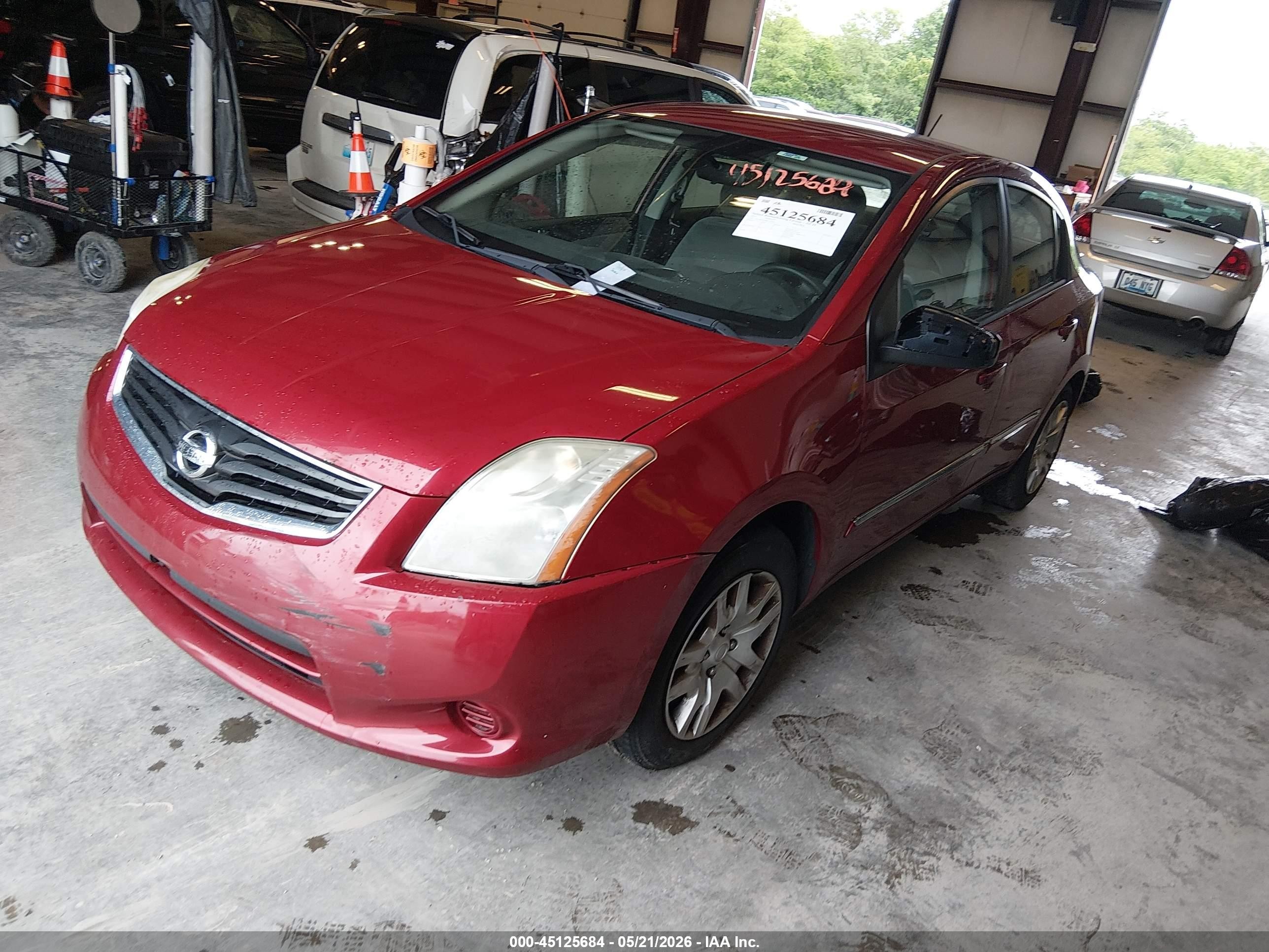 2011 Nissan Sentra 2.0s Red vin: 3N1AB6AP0BL719917