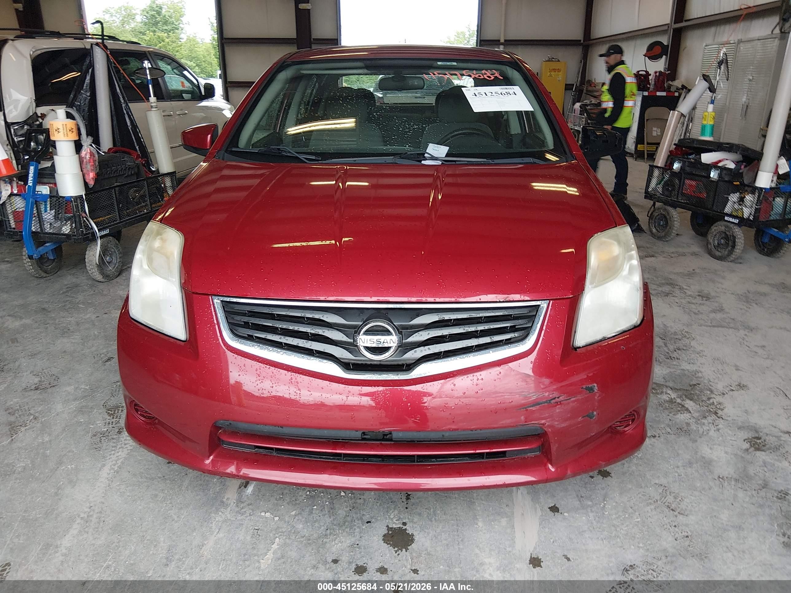 2011 Nissan Sentra 2.0s Red vin: 3N1AB6AP0BL719917