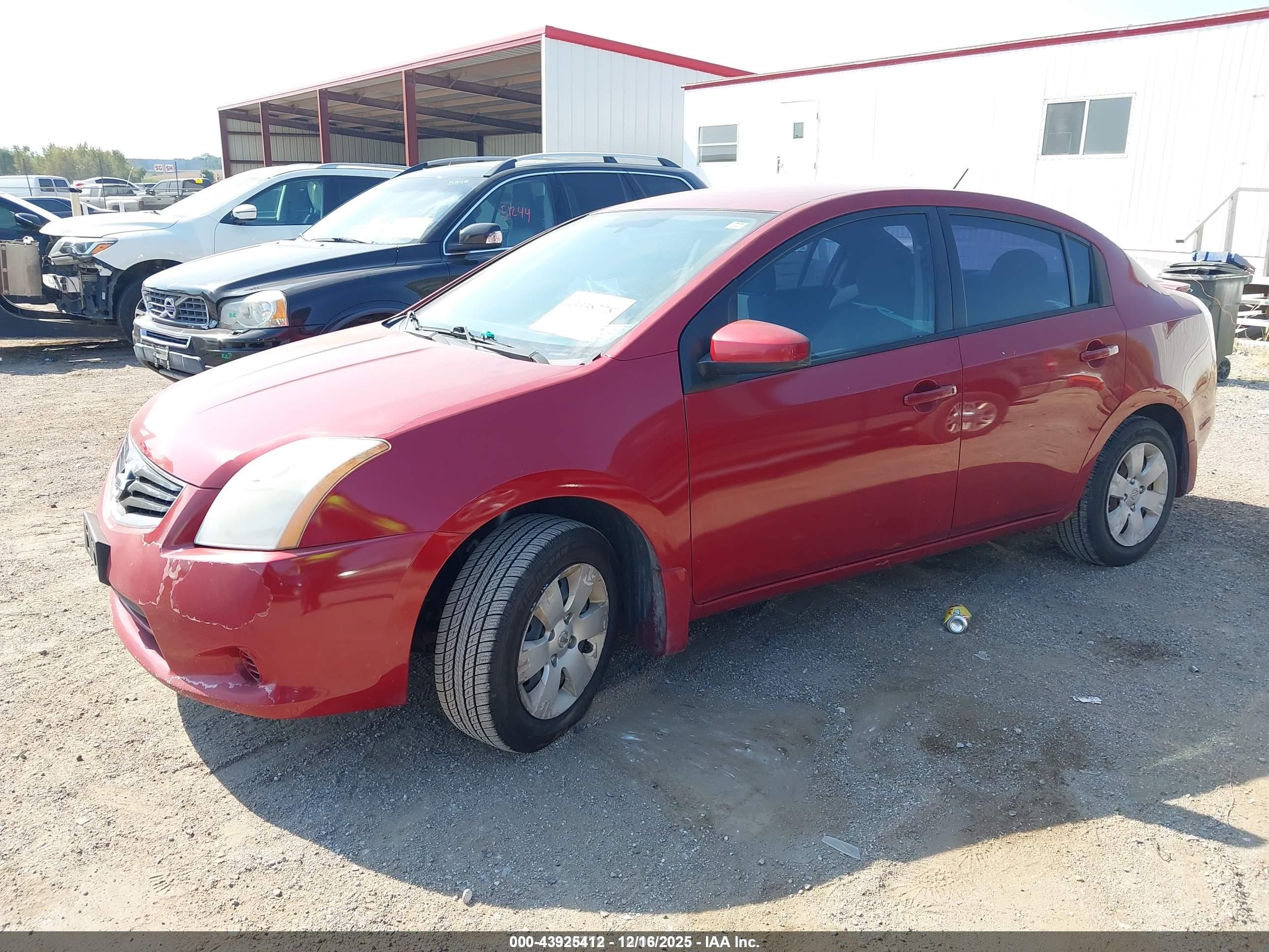2012 Nissan Sentra 2.0 Red vin: 3N1AB6AP0CL621696