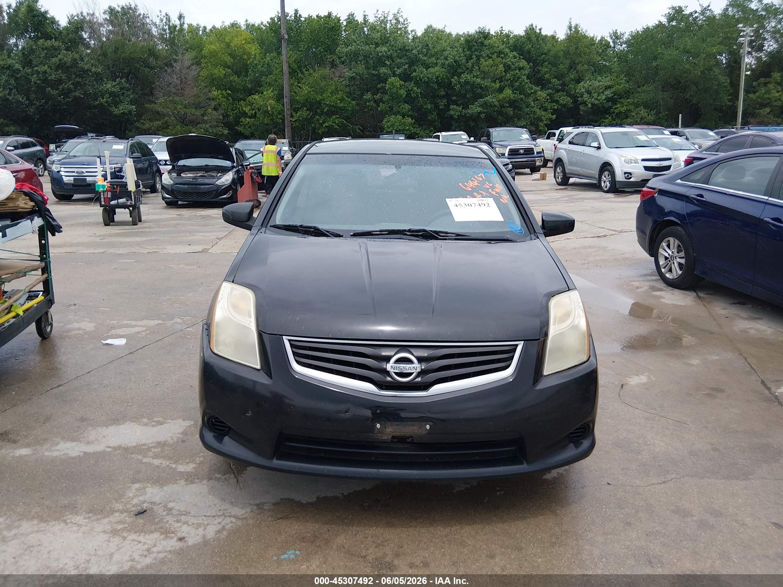 2012 Nissan Sentra 2.0 S Black vin: 3N1AB6AP0CL644167
