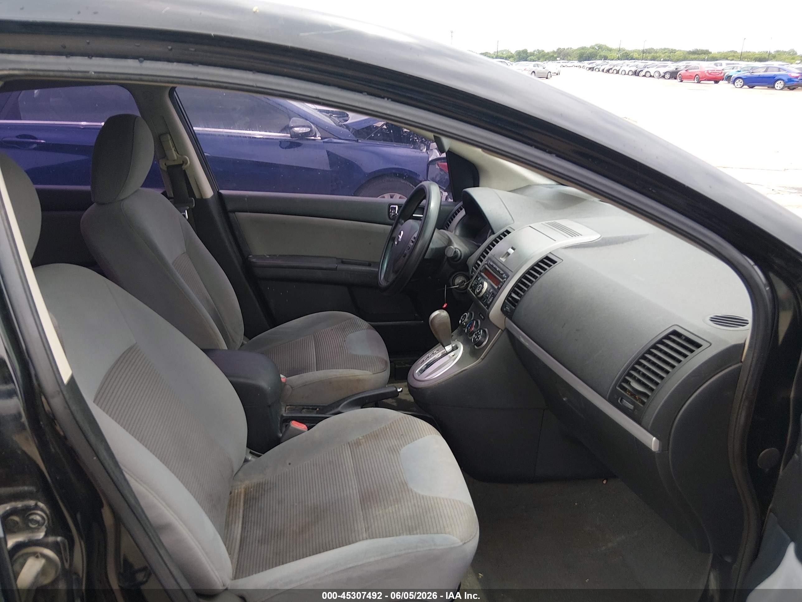2012 Nissan Sentra 2.0 S Black vin: 3N1AB6AP0CL644167